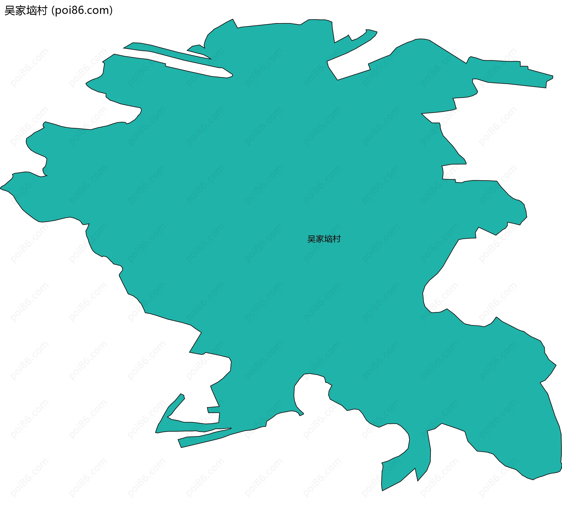 吴家垴村边界地图