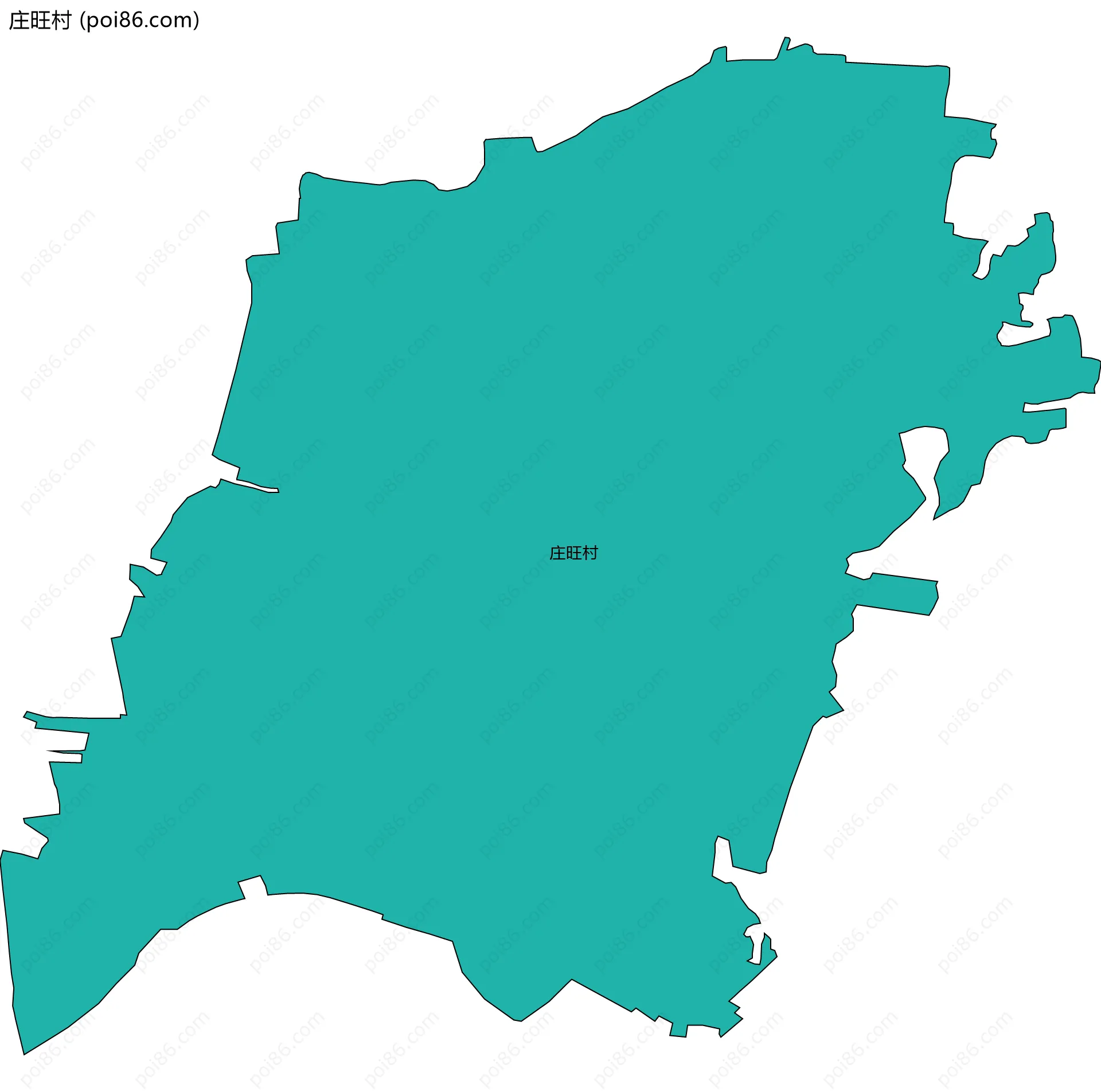 庄旺村边界地图