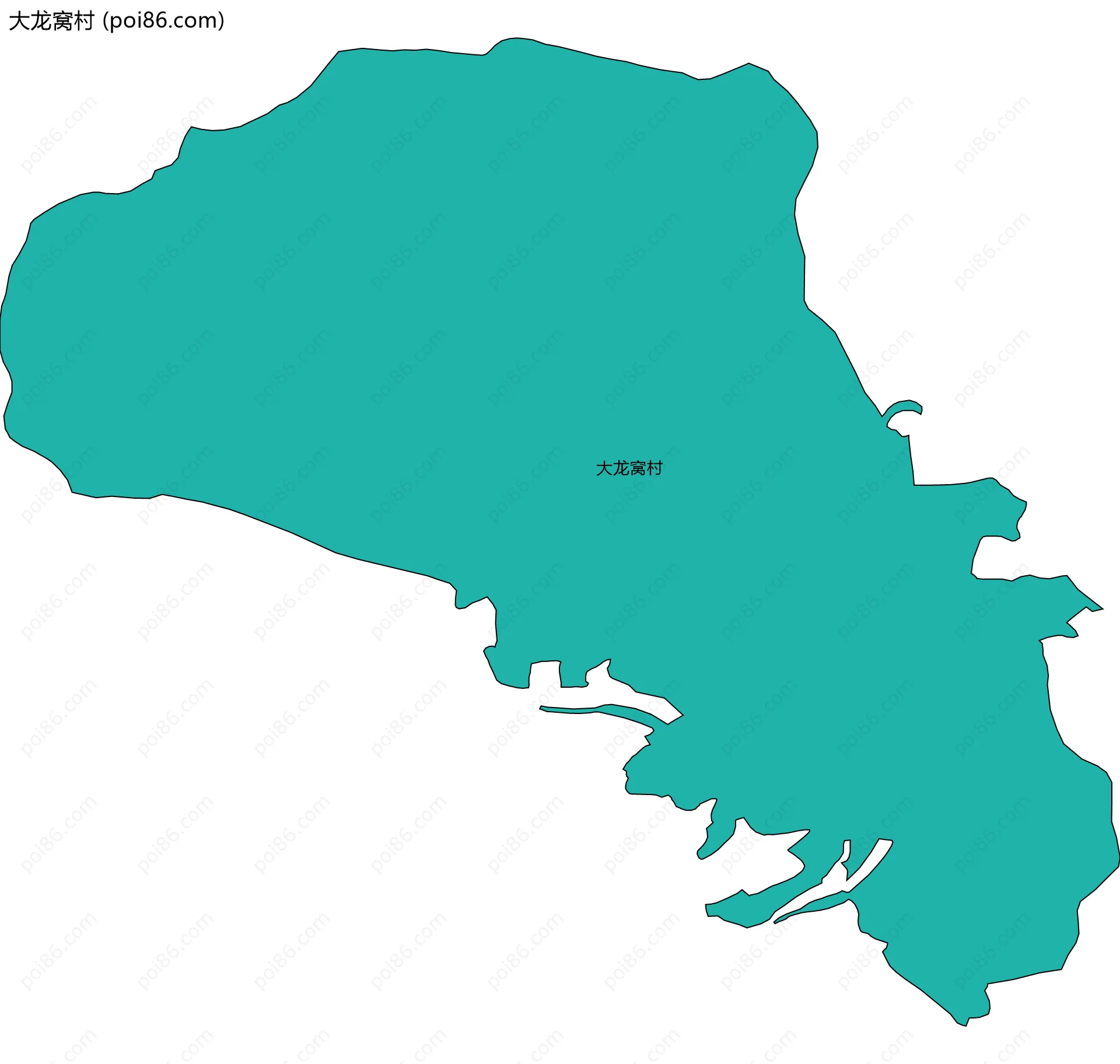 大龙窝村边界地图