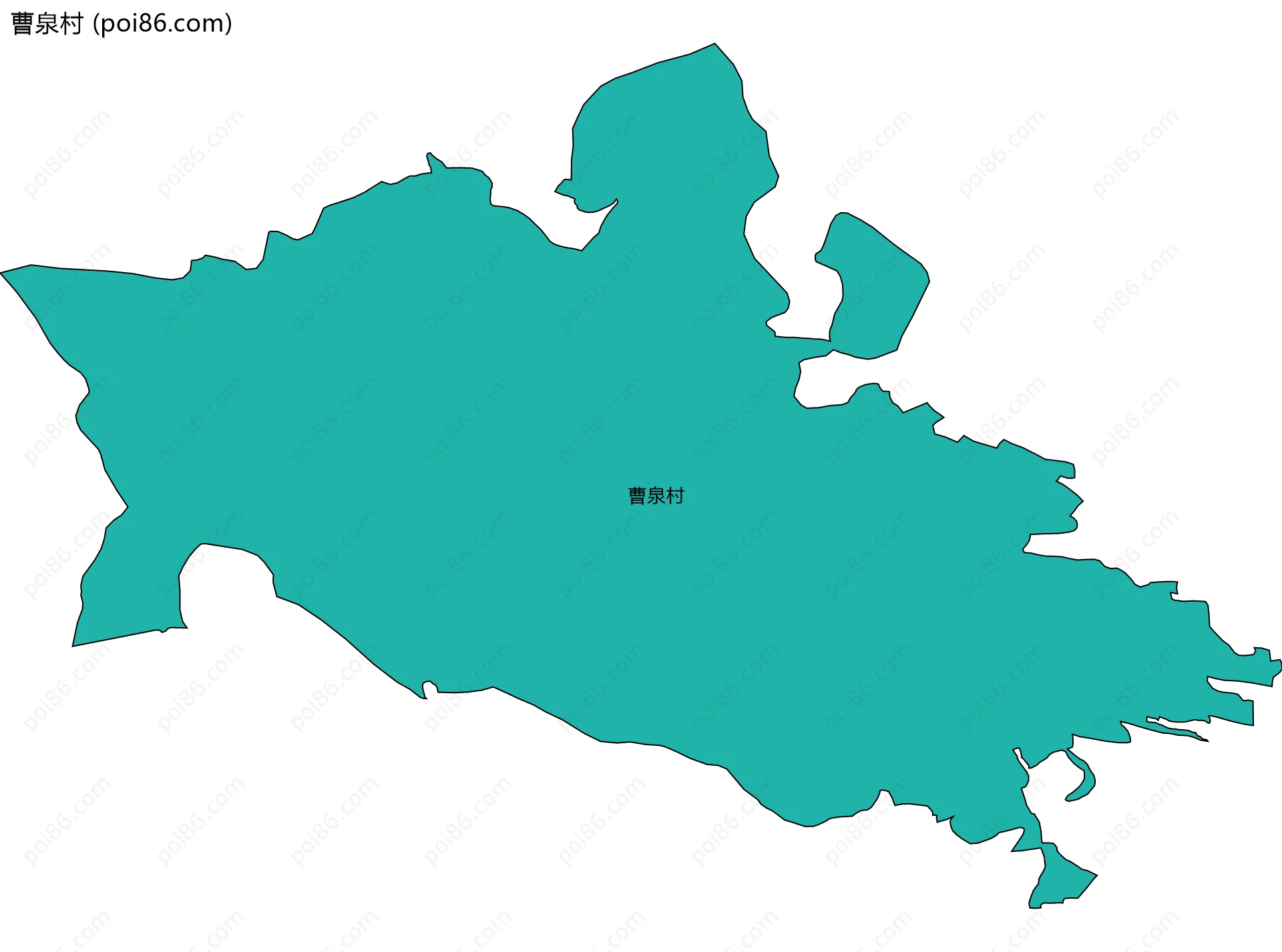曹泉村边界地图