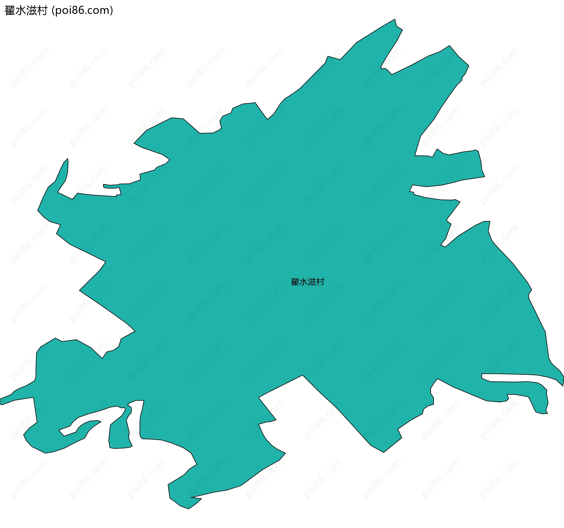 翟水滋村边界地图