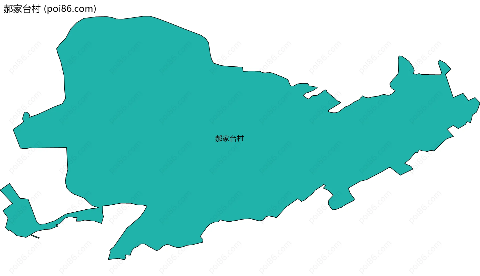 郝家台村边界地图