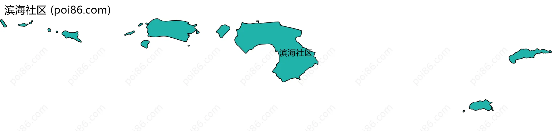 滨海社区边界地图