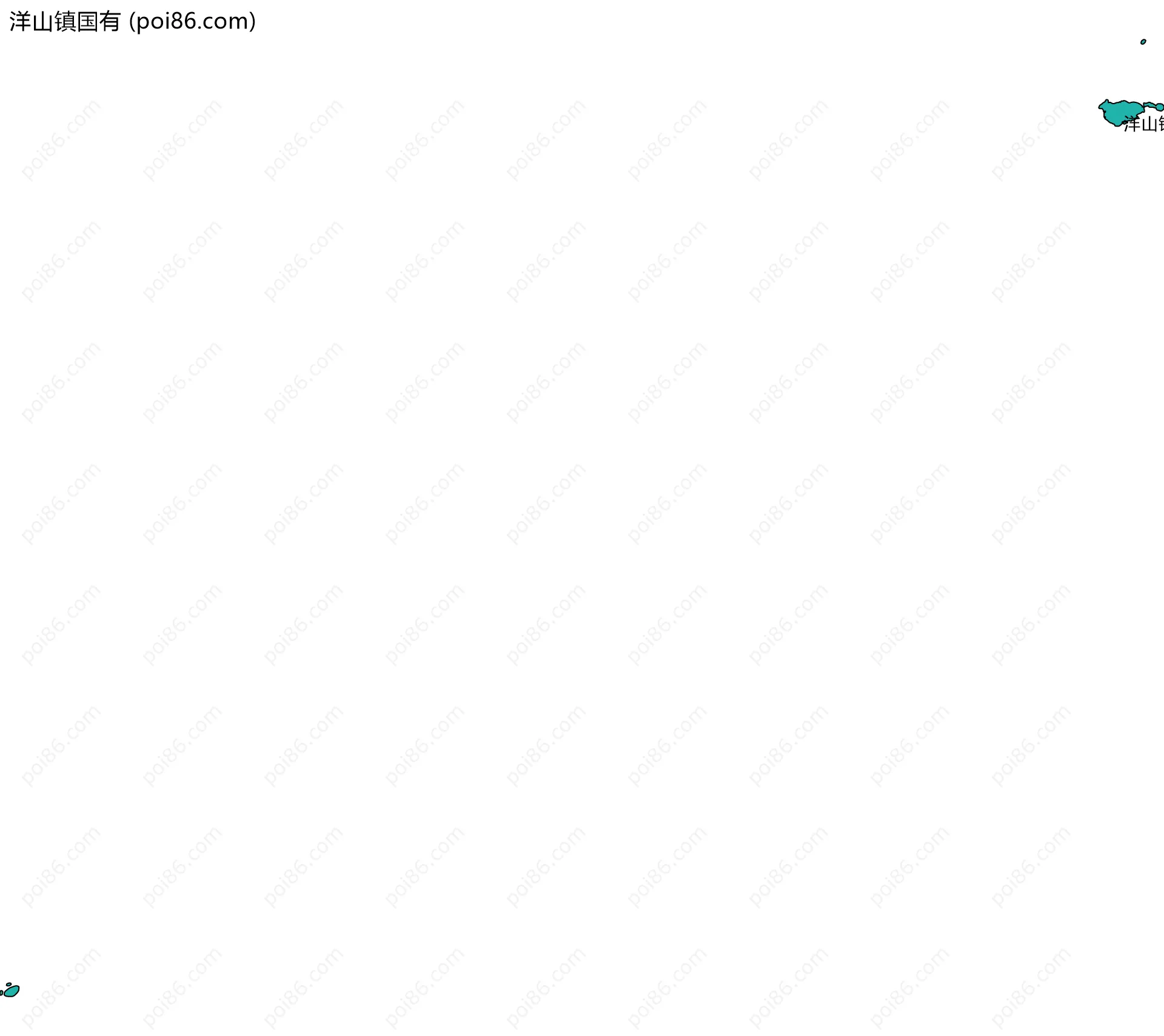 洋山镇国有边界地图