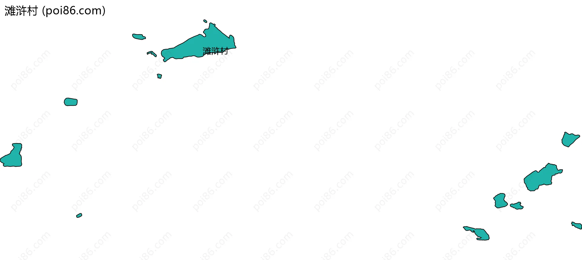 滩浒村边界地图