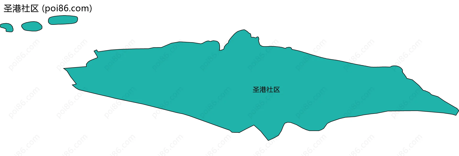 圣港社区边界地图