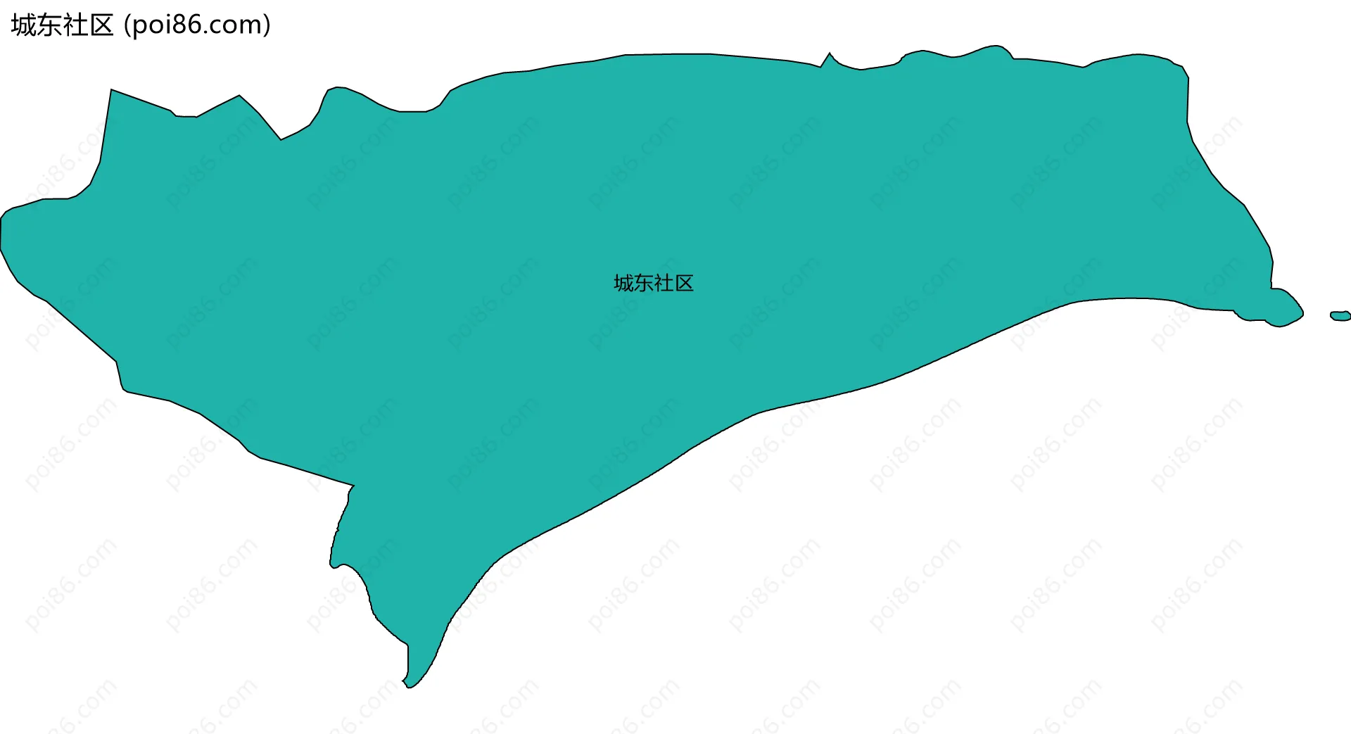 城东社区边界地图