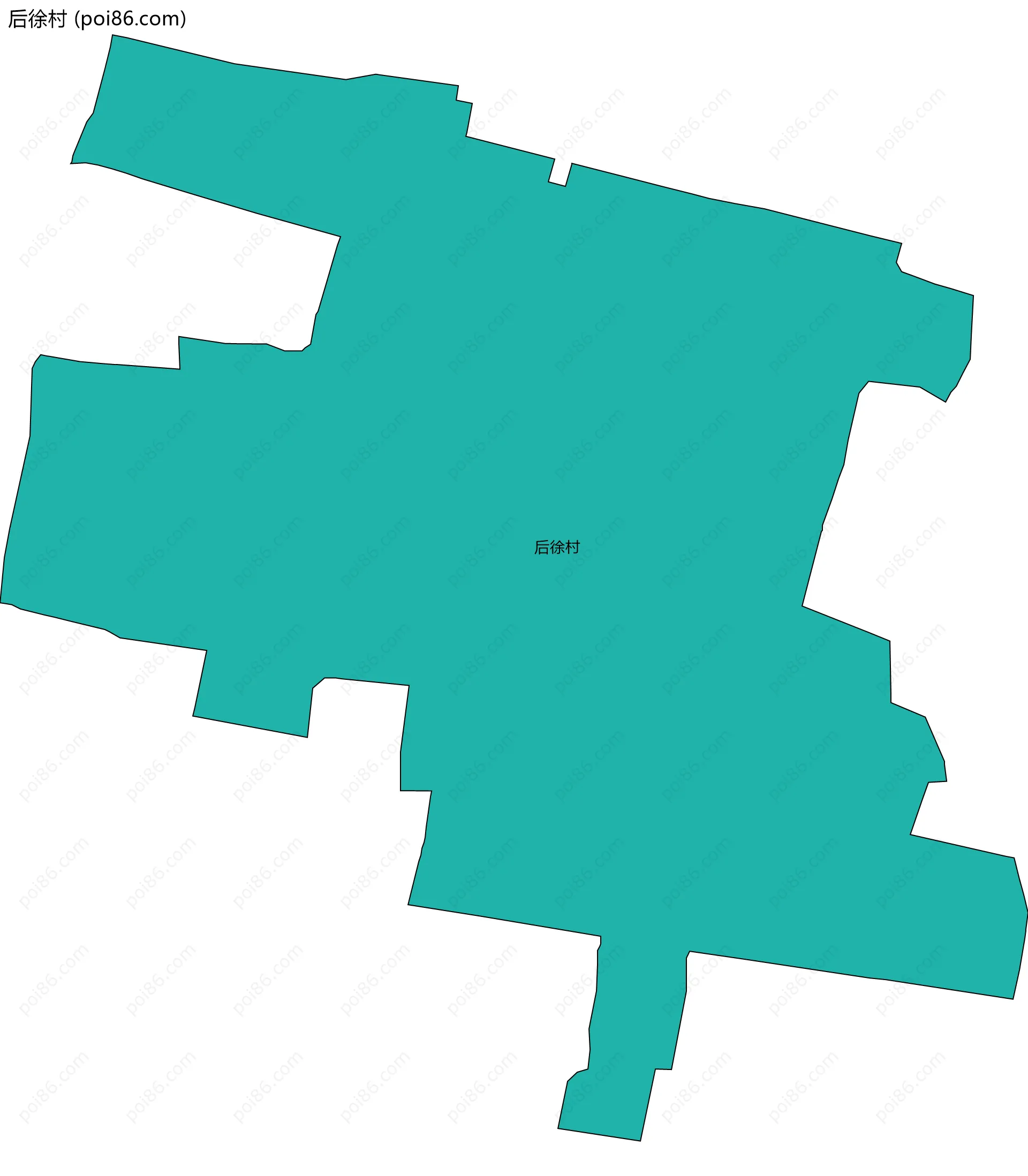 后徐村边界地图