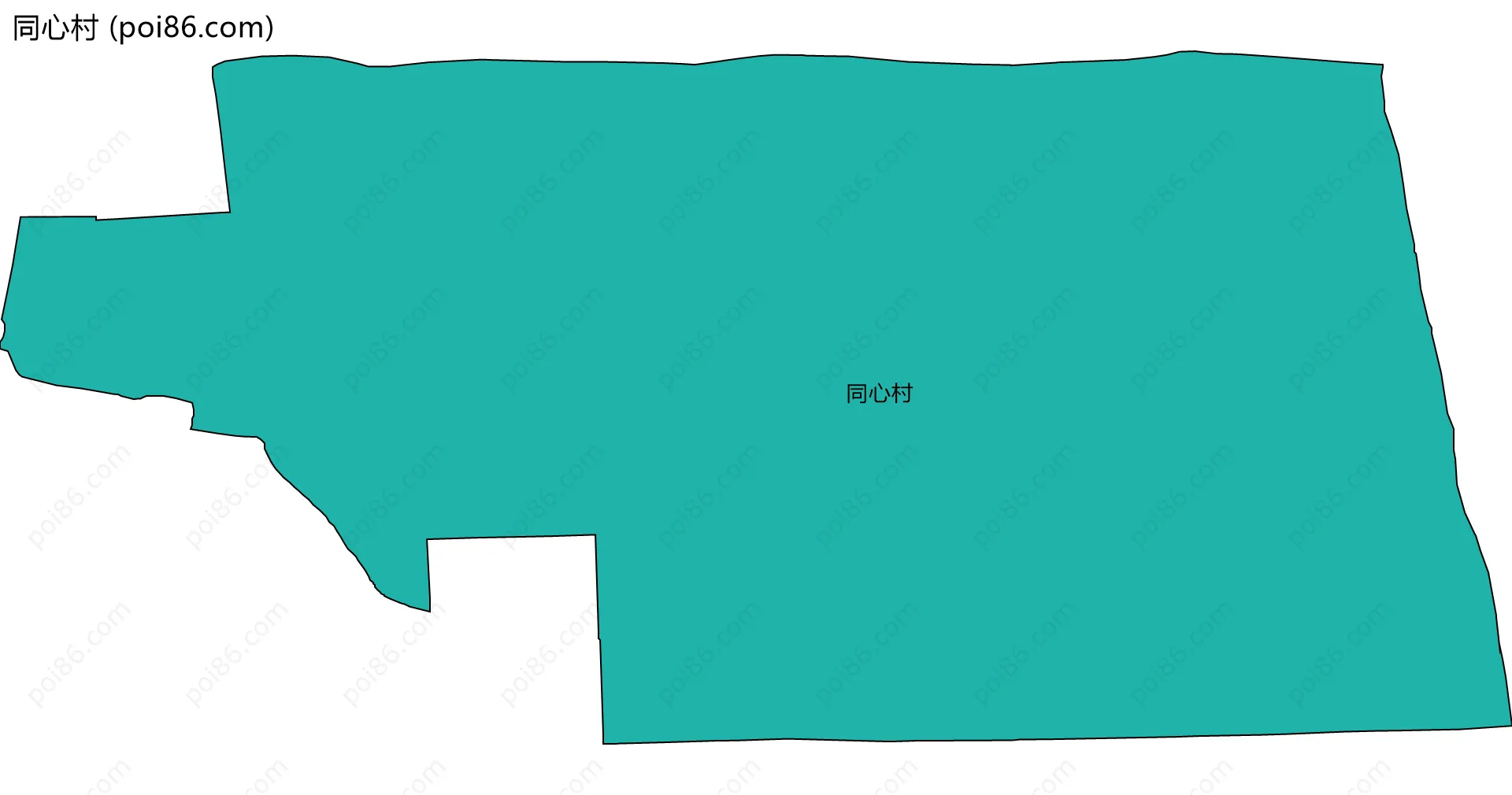 同心村边界地图