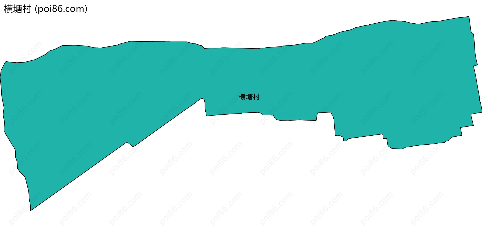 横塘村边界地图