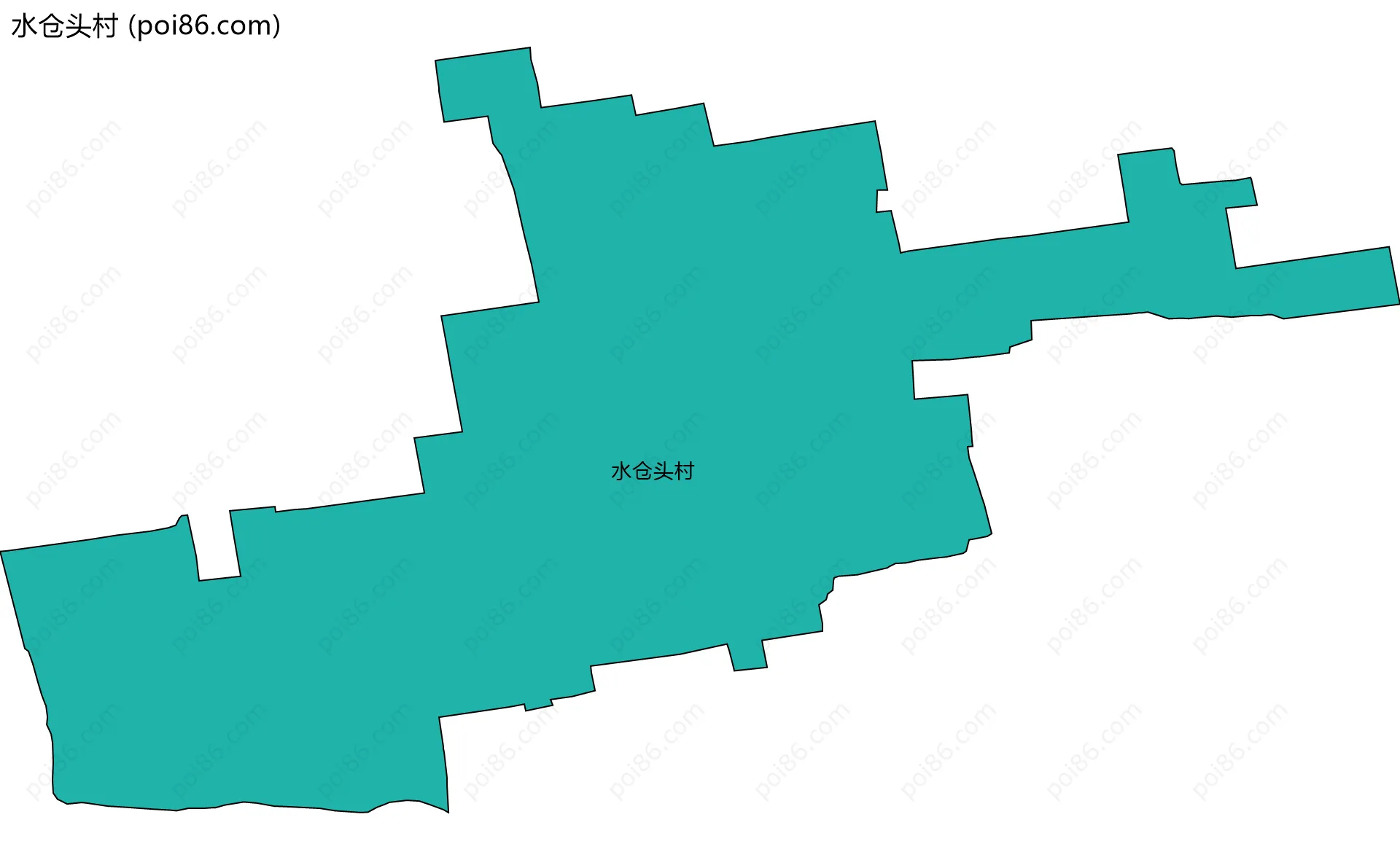 水仓头村边界地图