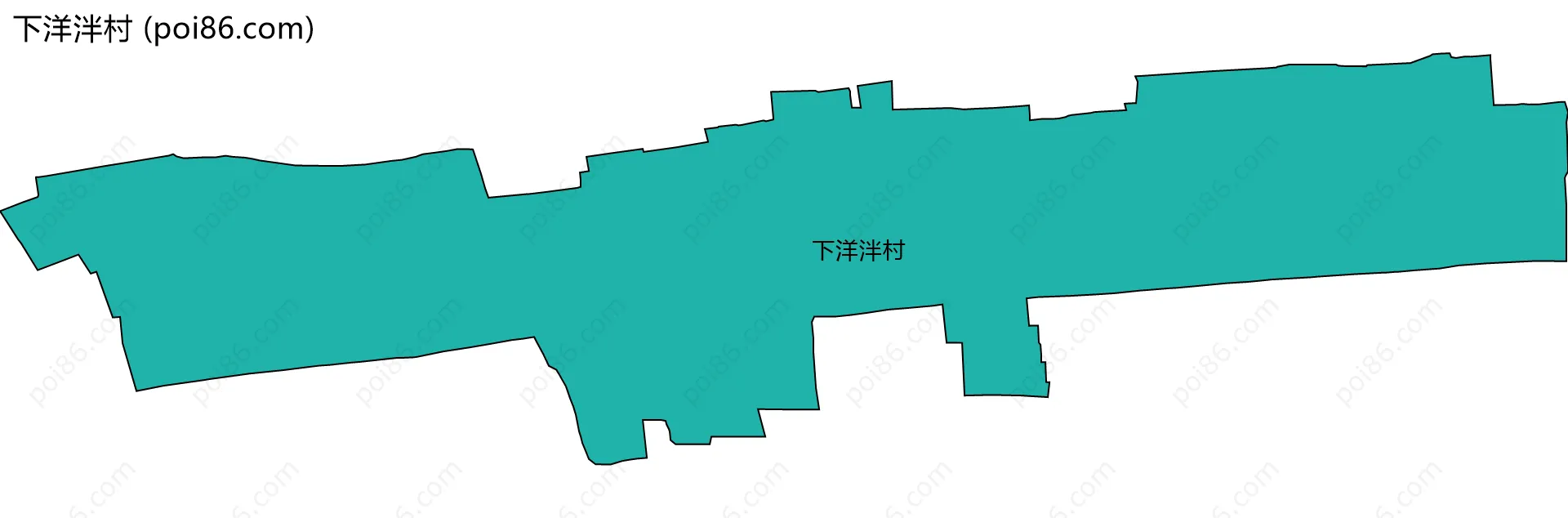 下洋泮村边界地图