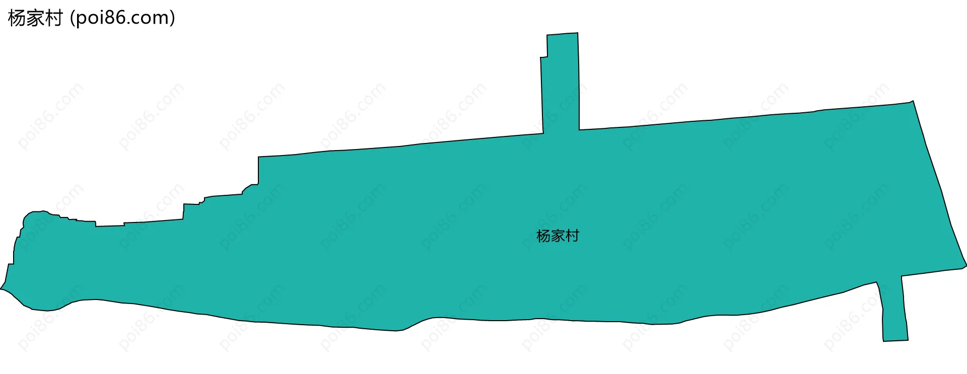 杨家村边界地图