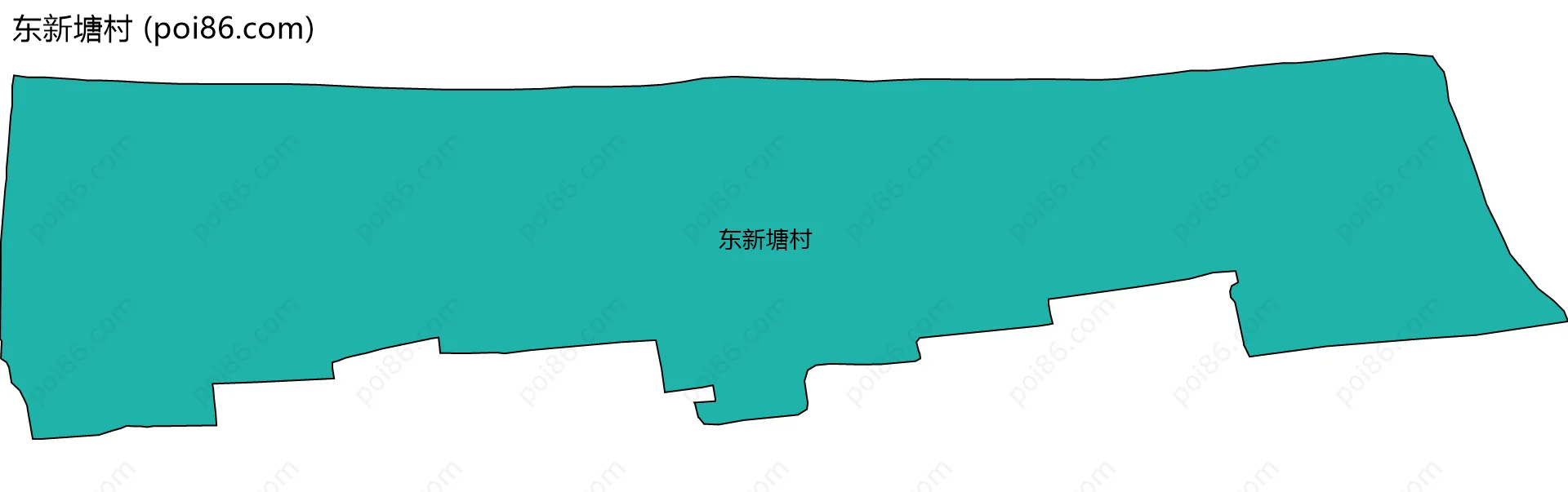东新塘村边界地图