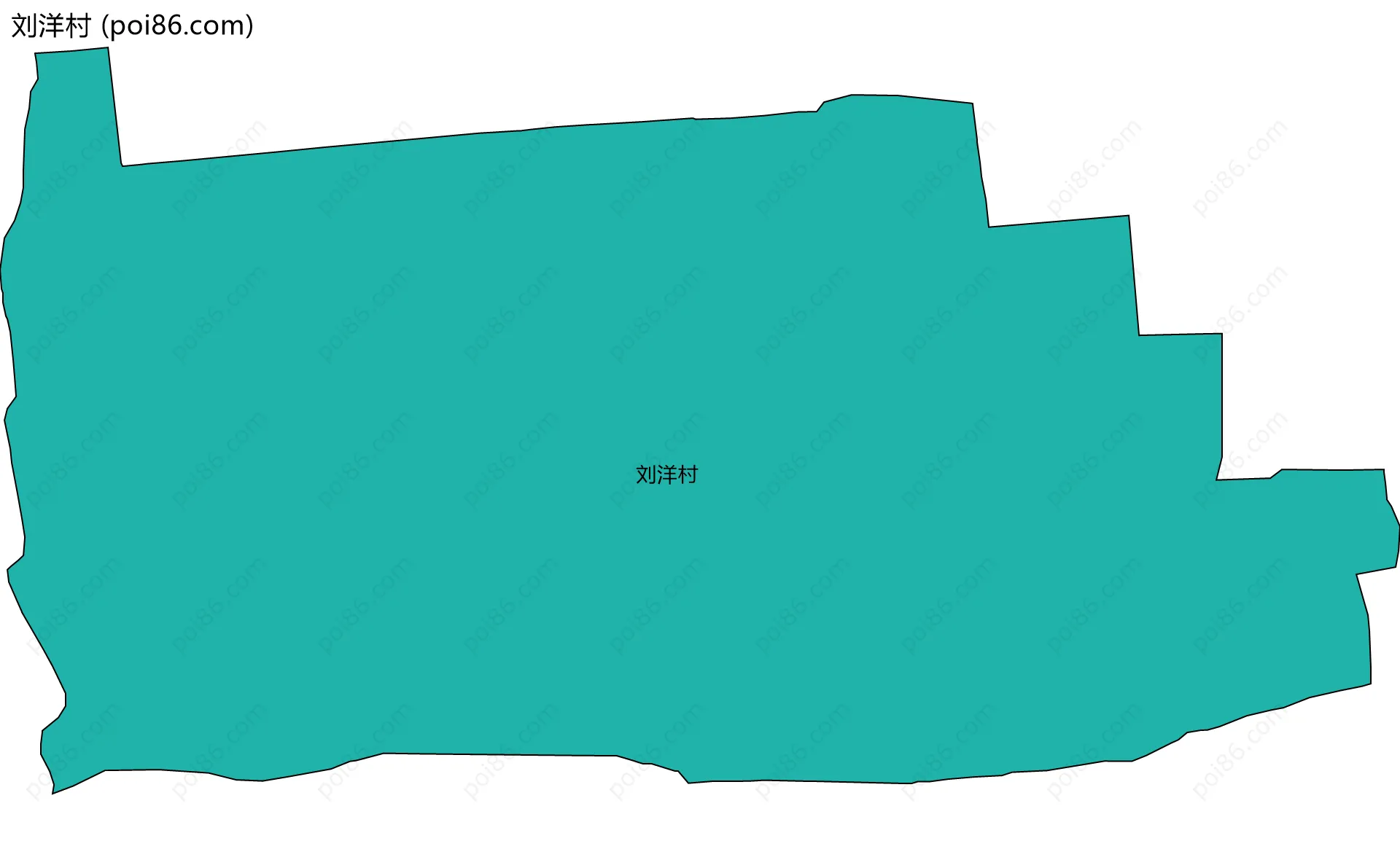 刘洋村边界地图