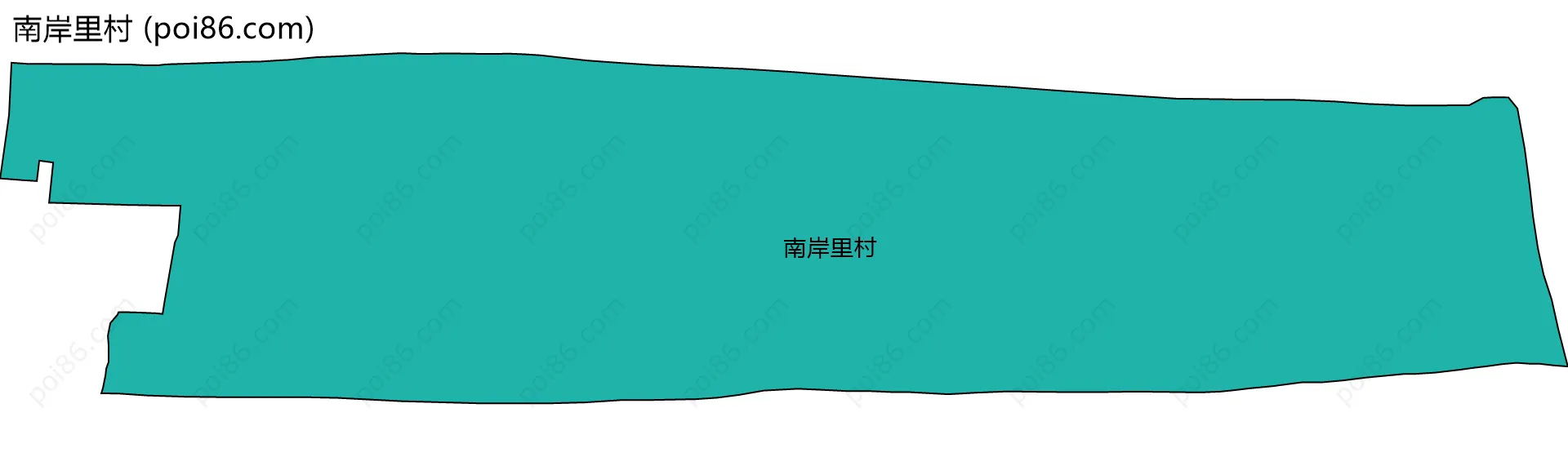 南岸里村边界地图