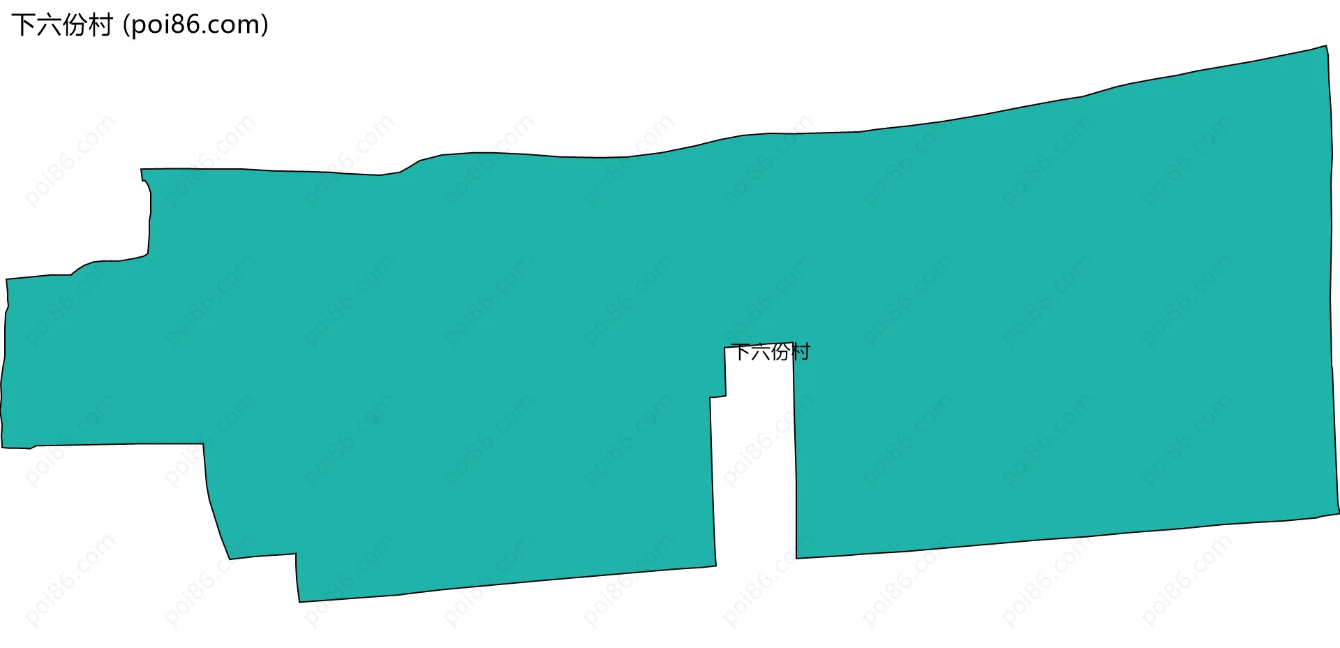下六份村边界地图