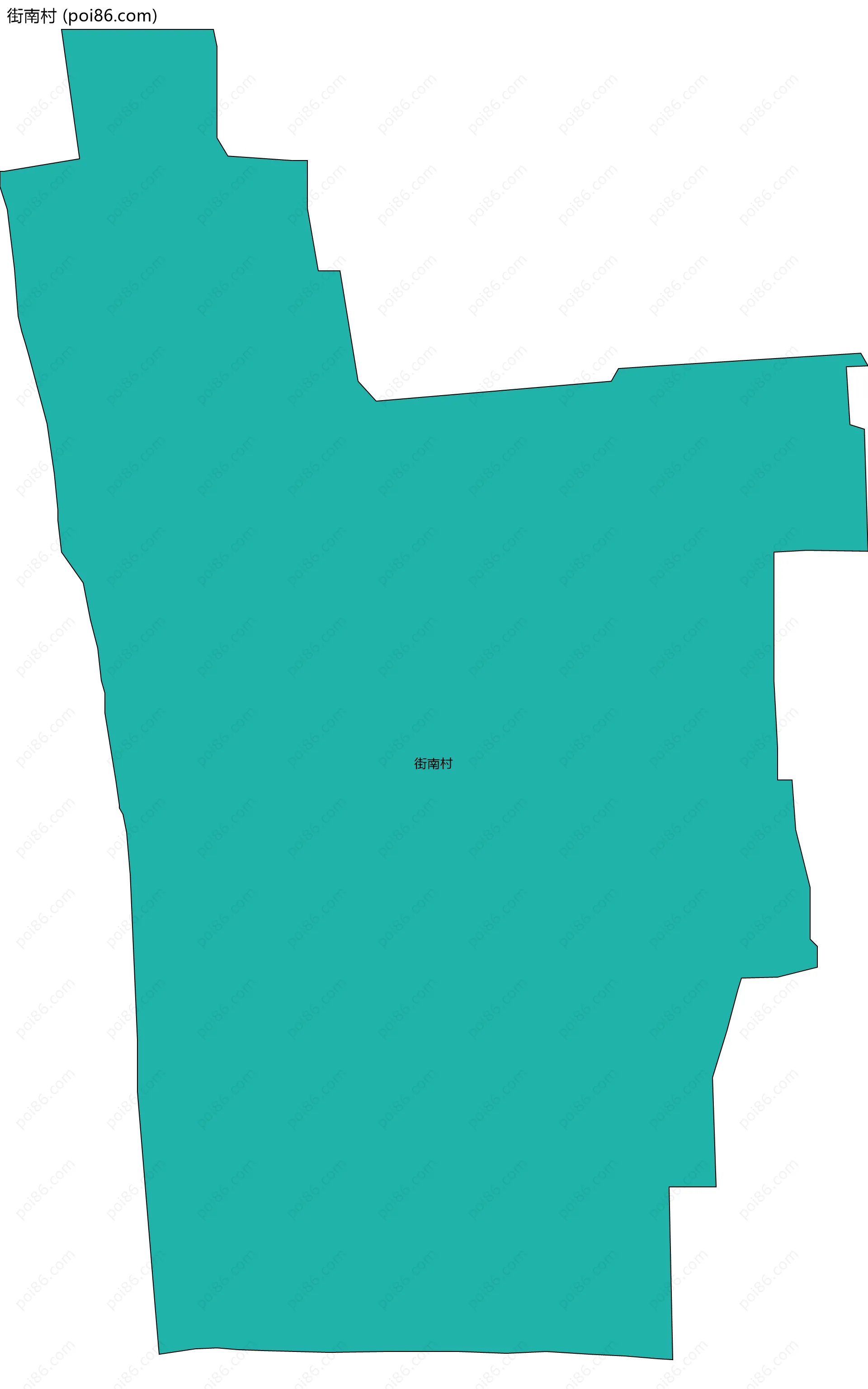 街南村边界地图