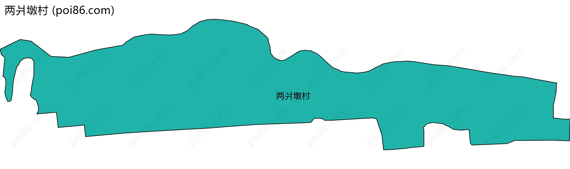 两爿墩村边界地图