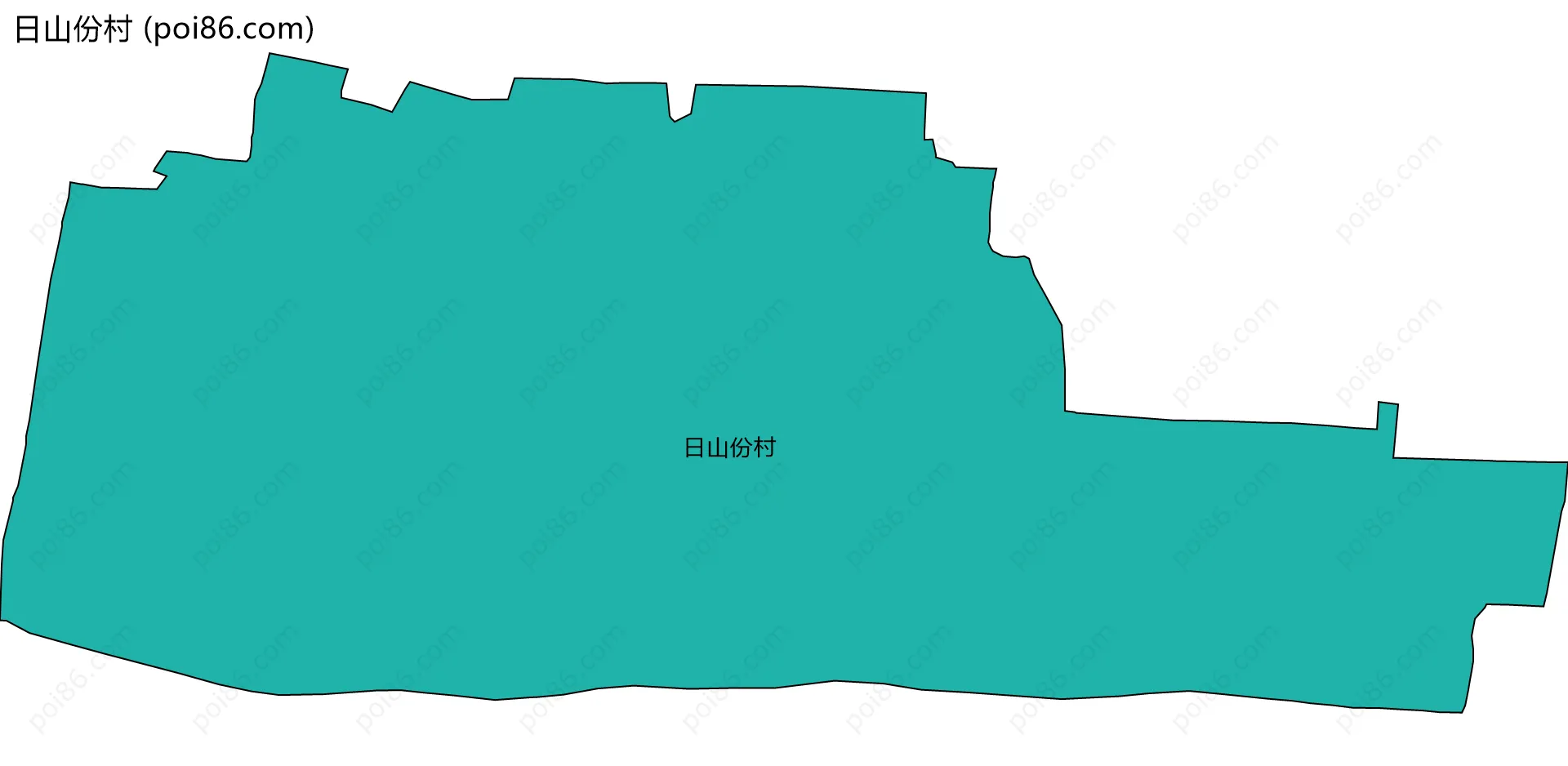 日山份村边界地图