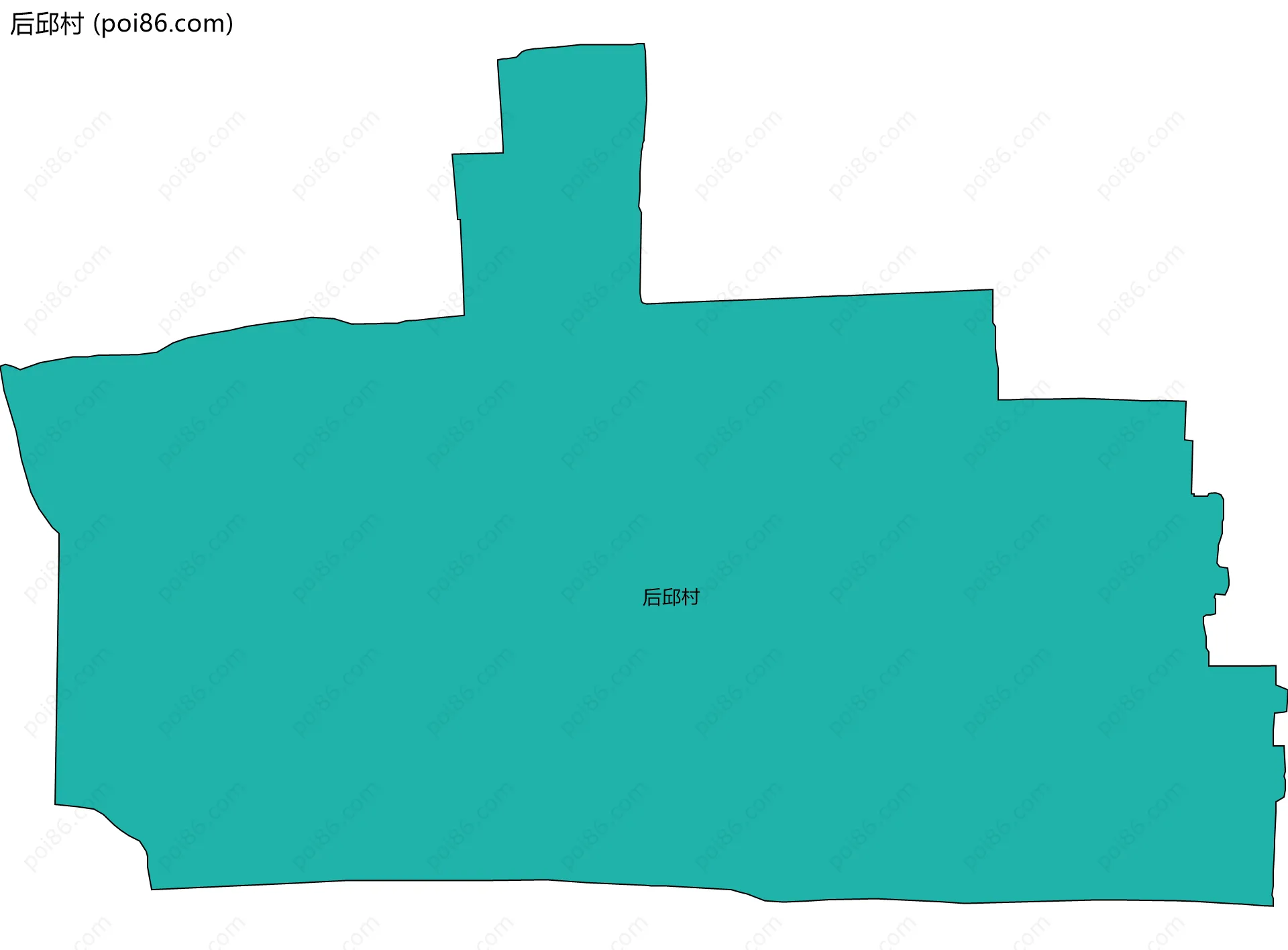 后邱村边界地图