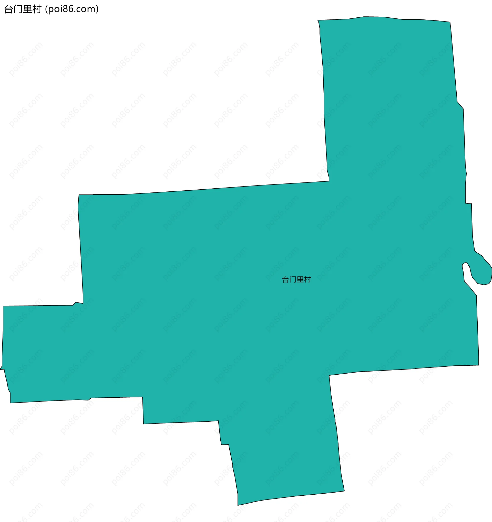 台门里村边界地图