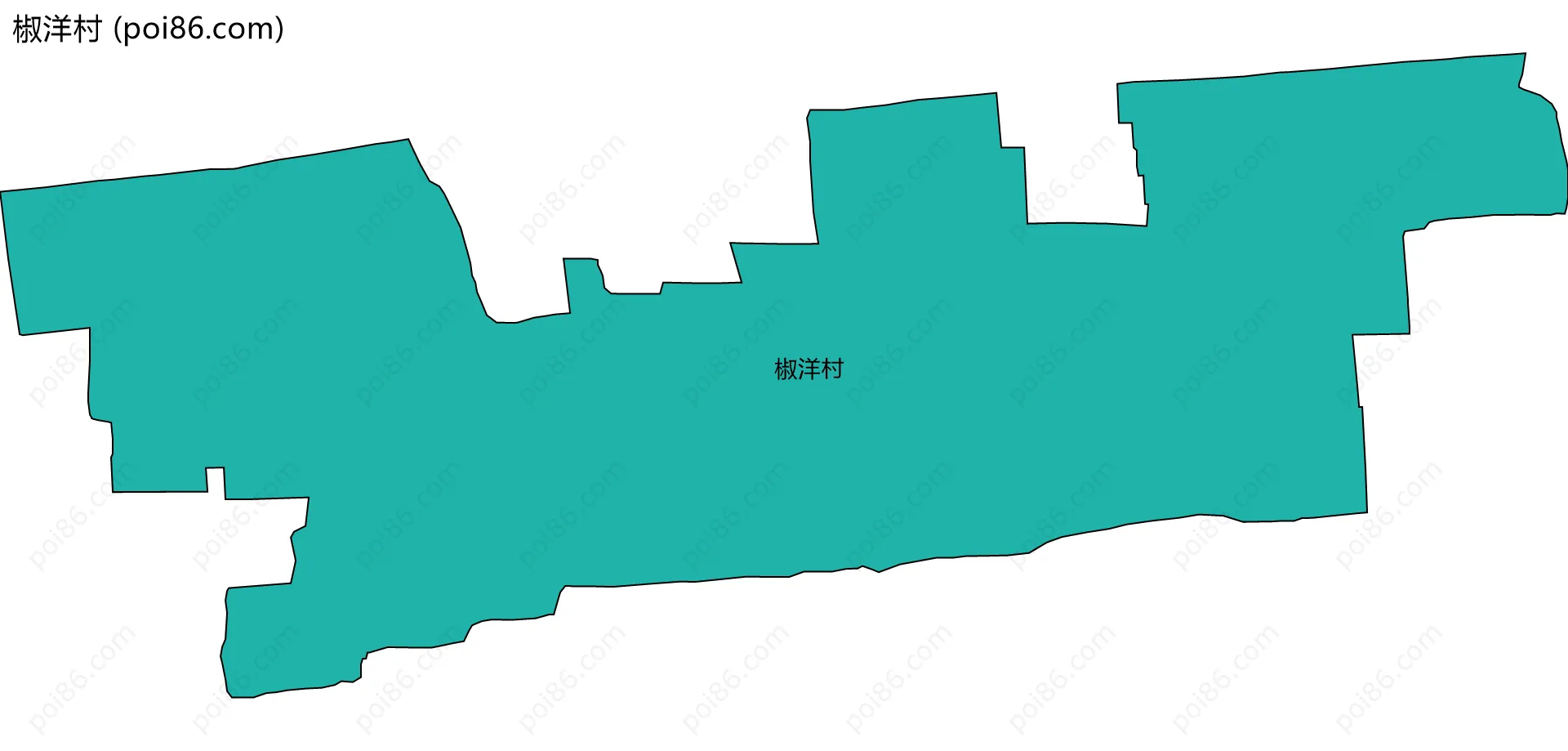 椒洋村边界地图