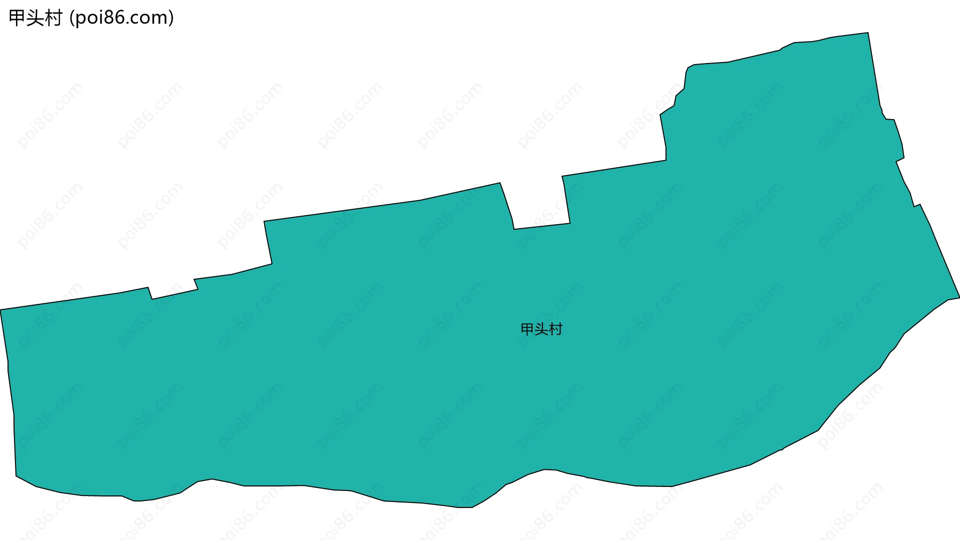 甲头村边界地图
