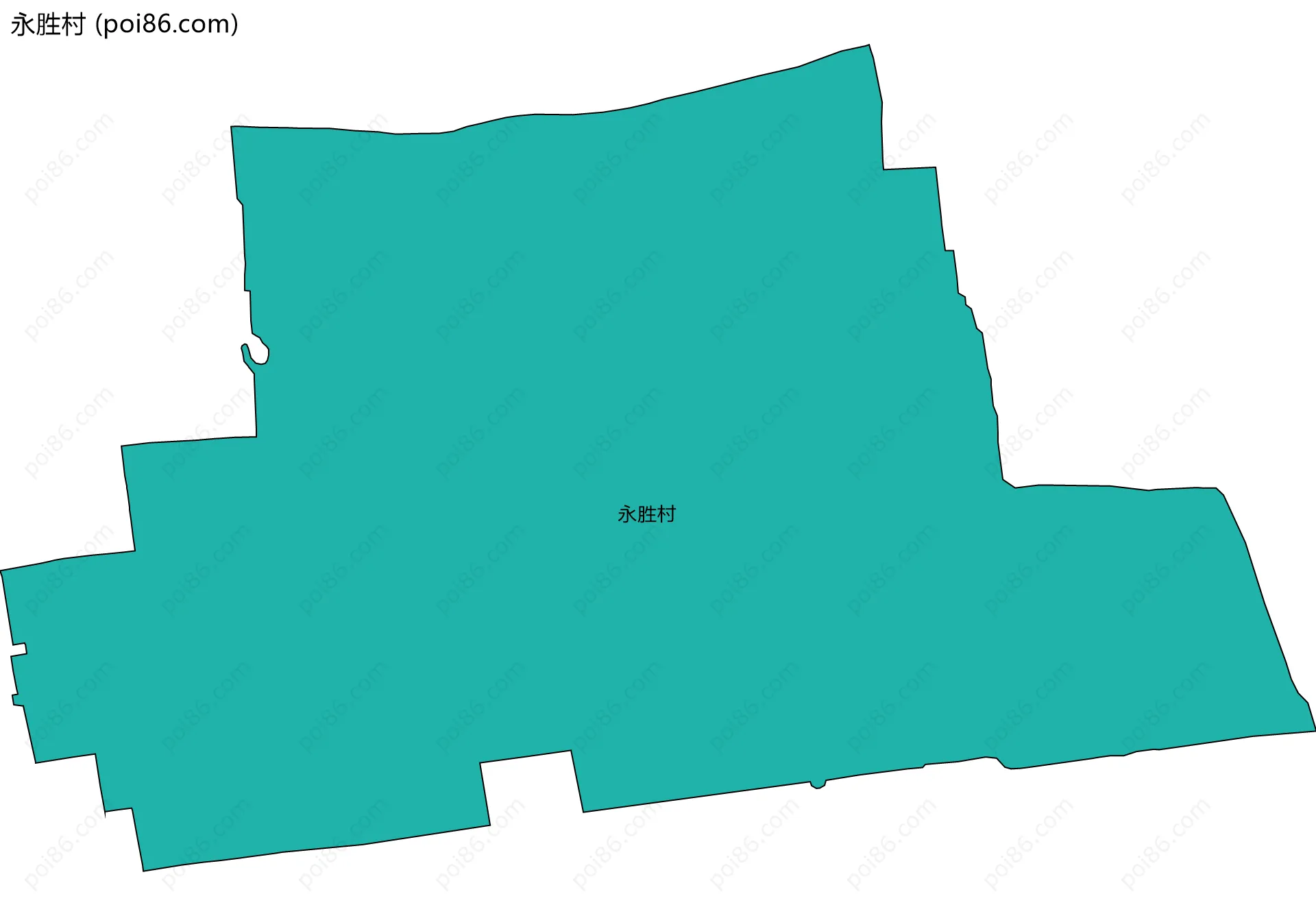 永胜村边界地图
