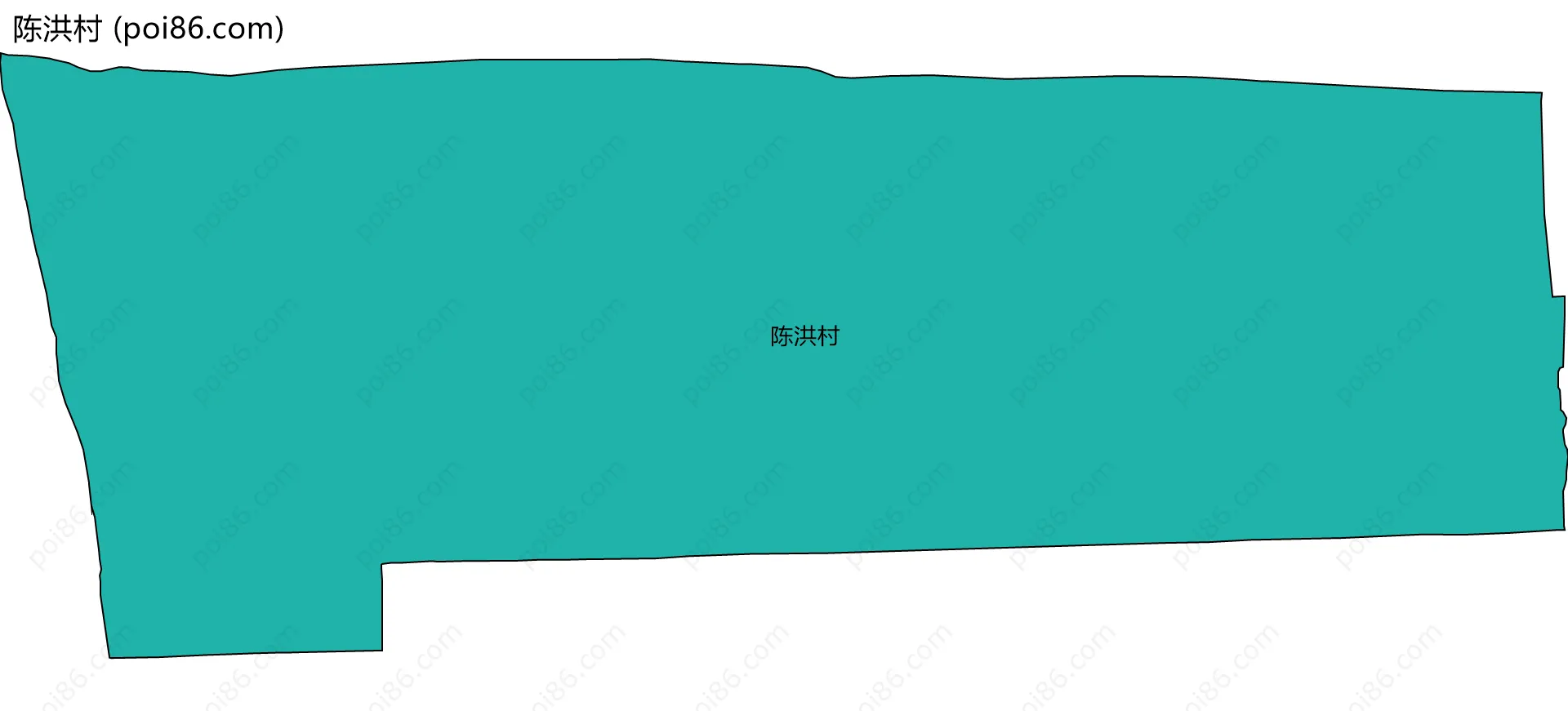 陈洪村边界地图