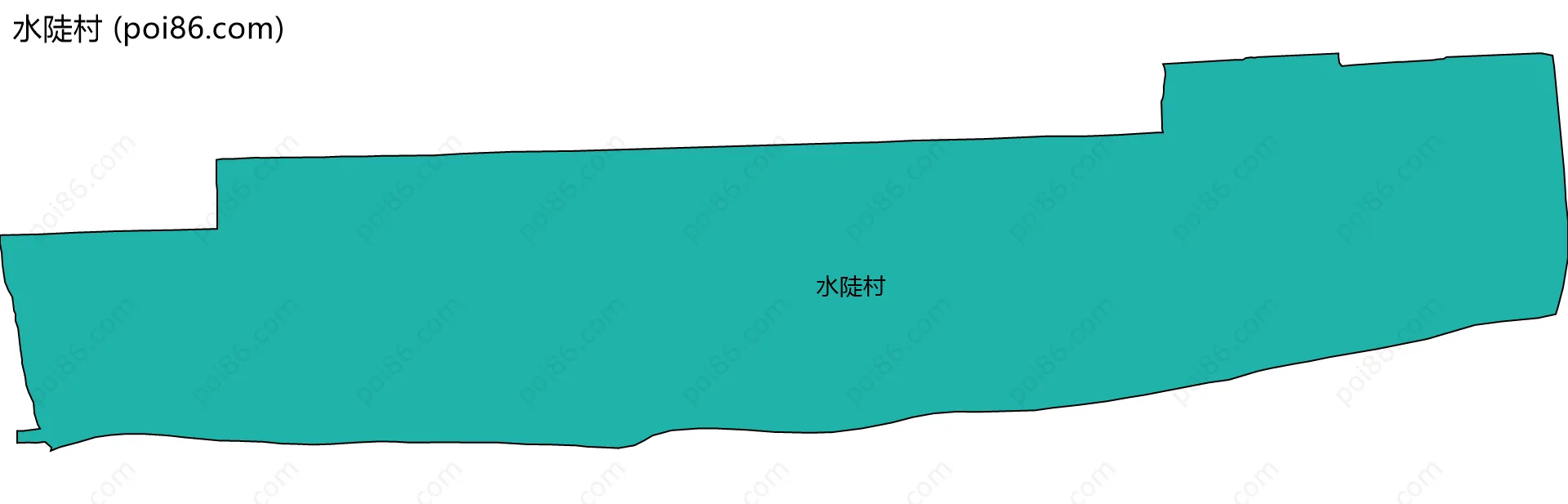 水陡村边界地图