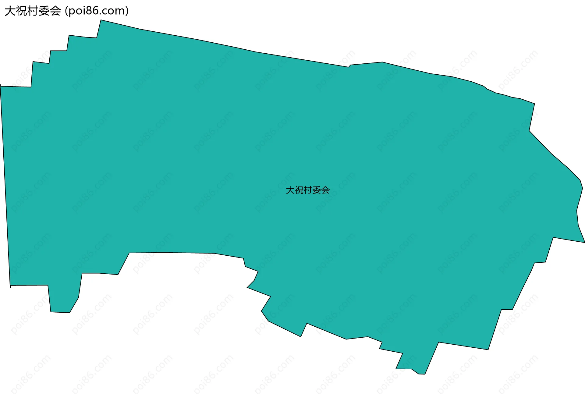大祝村委会边界地图