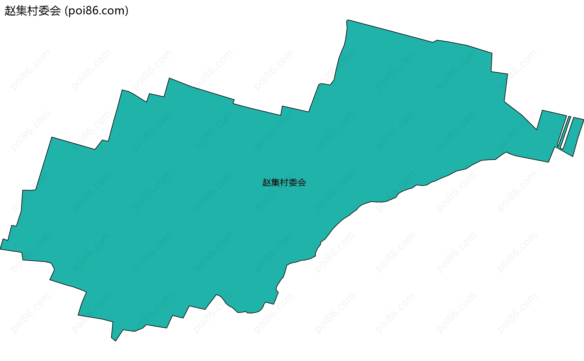 赵集村委会边界地图
