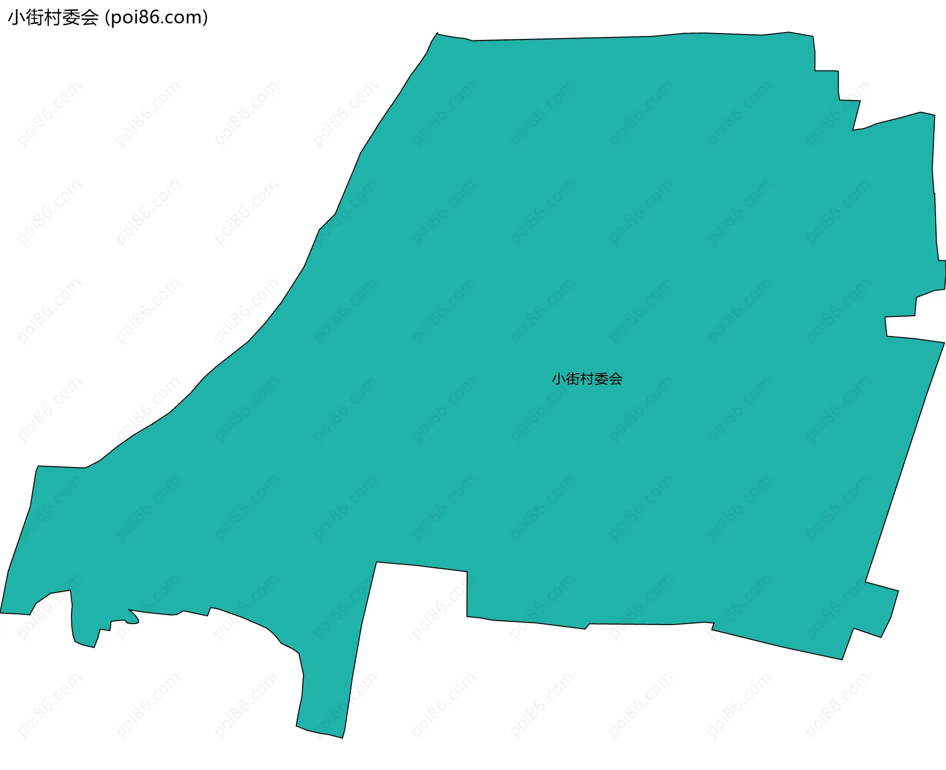 小街村委会边界地图