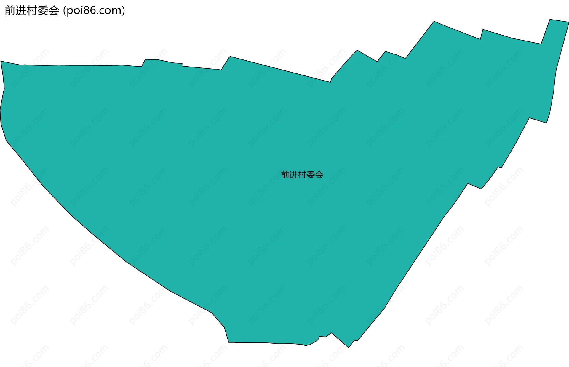前进村委会边界地图