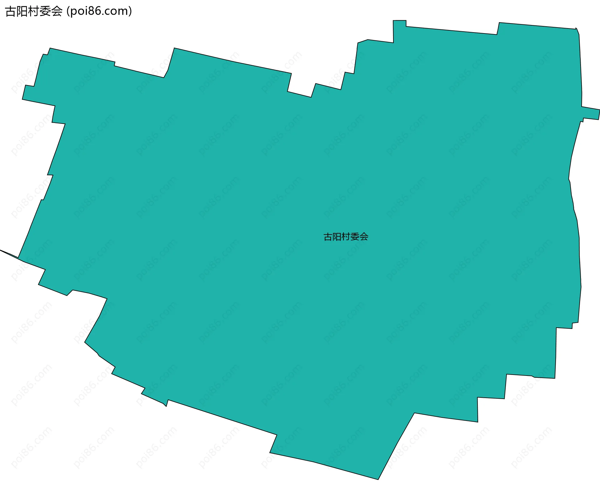 古阳村委会边界地图
