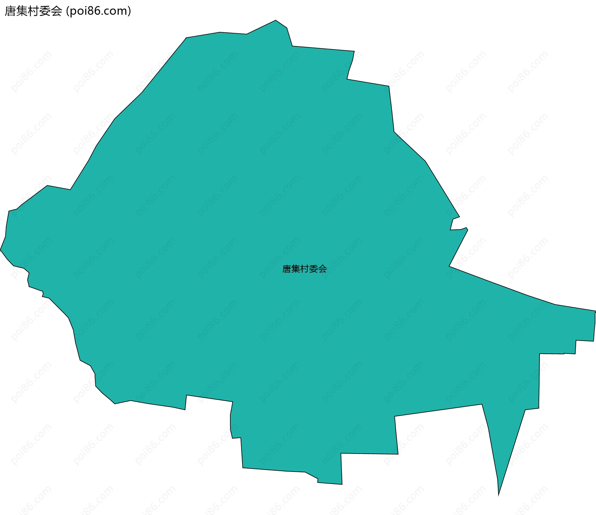 唐集村委会边界地图