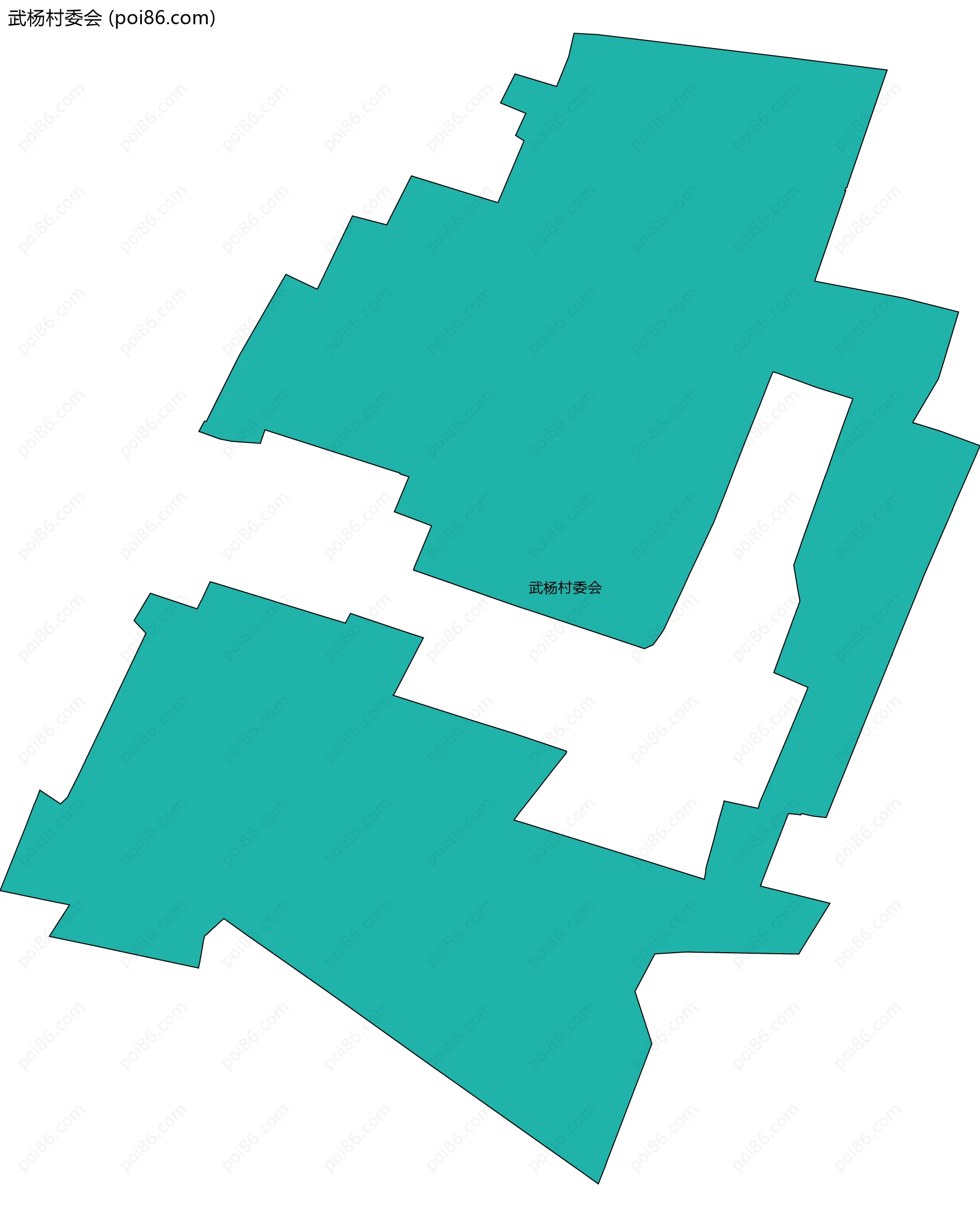 武杨村委会边界地图