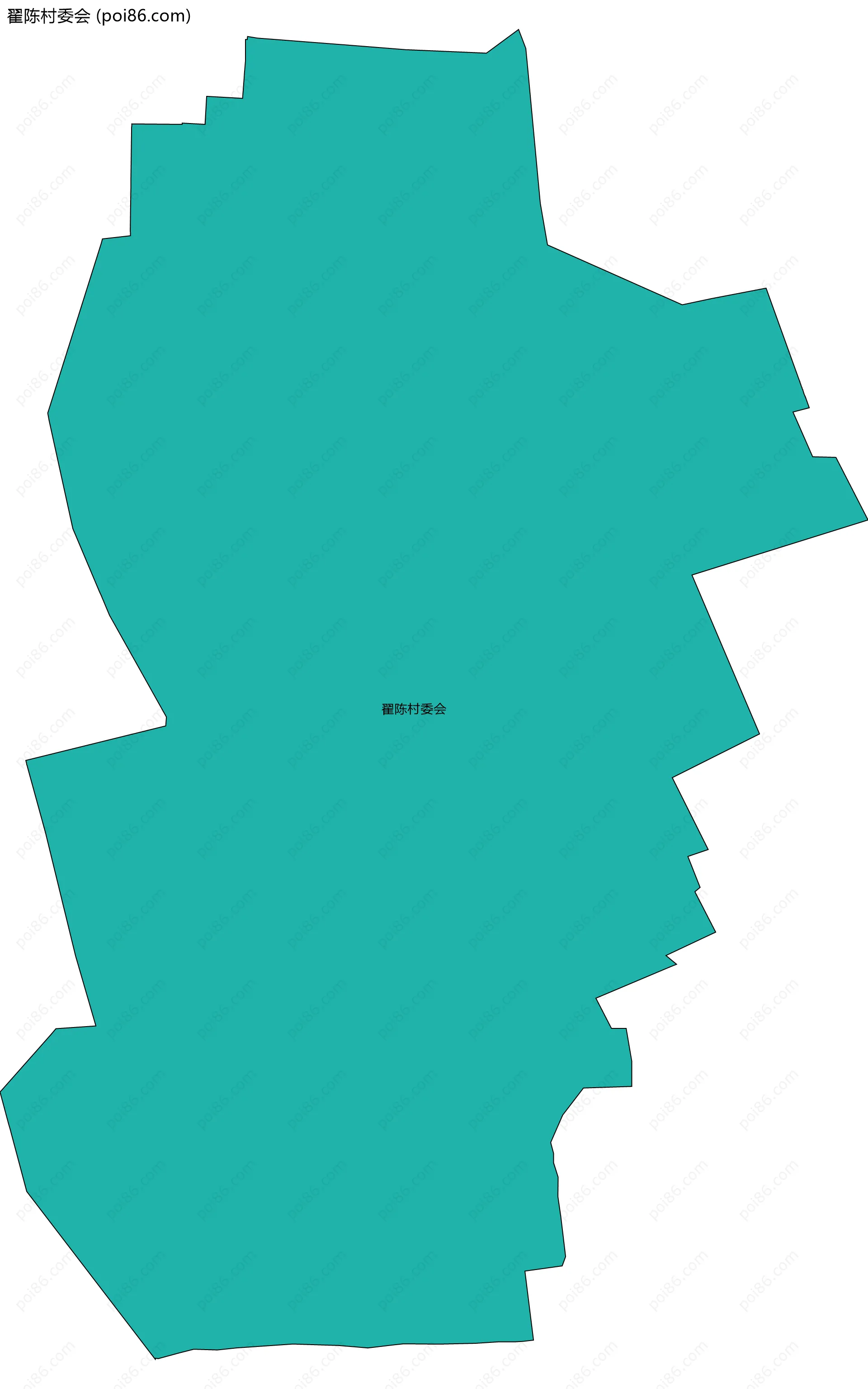 翟陈村委会边界地图
