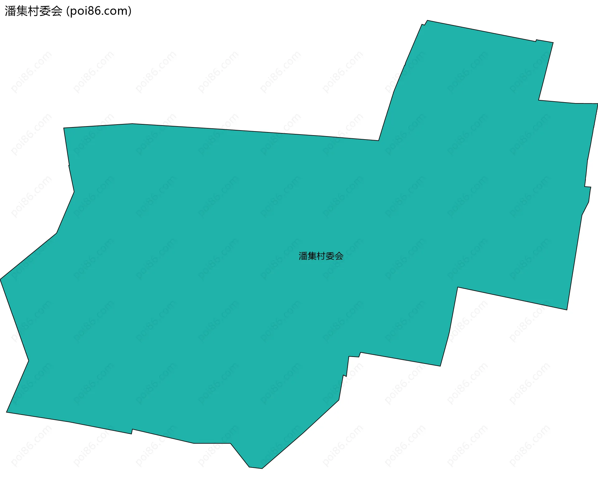 潘集村委会边界地图