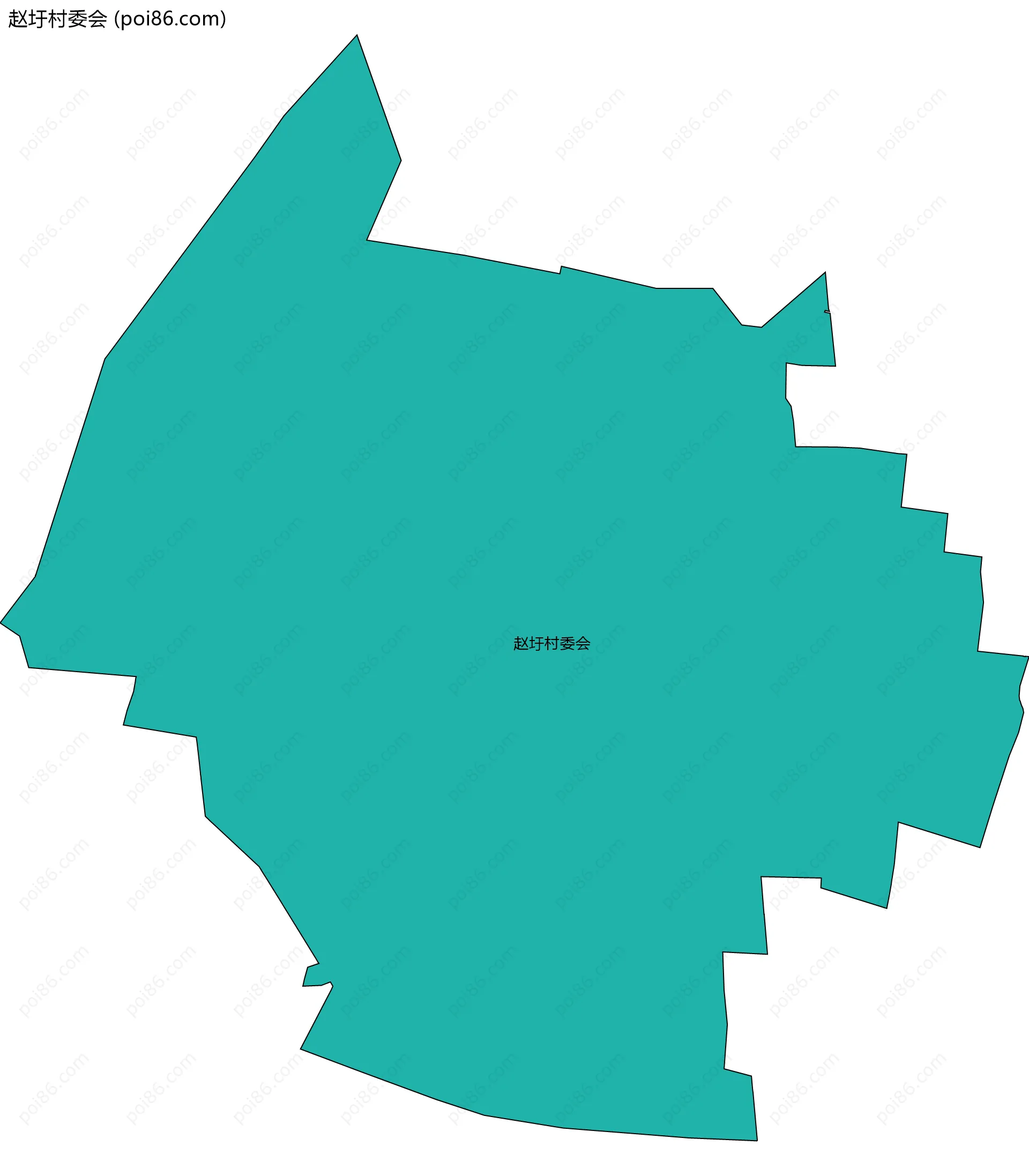 赵圩村委会边界地图