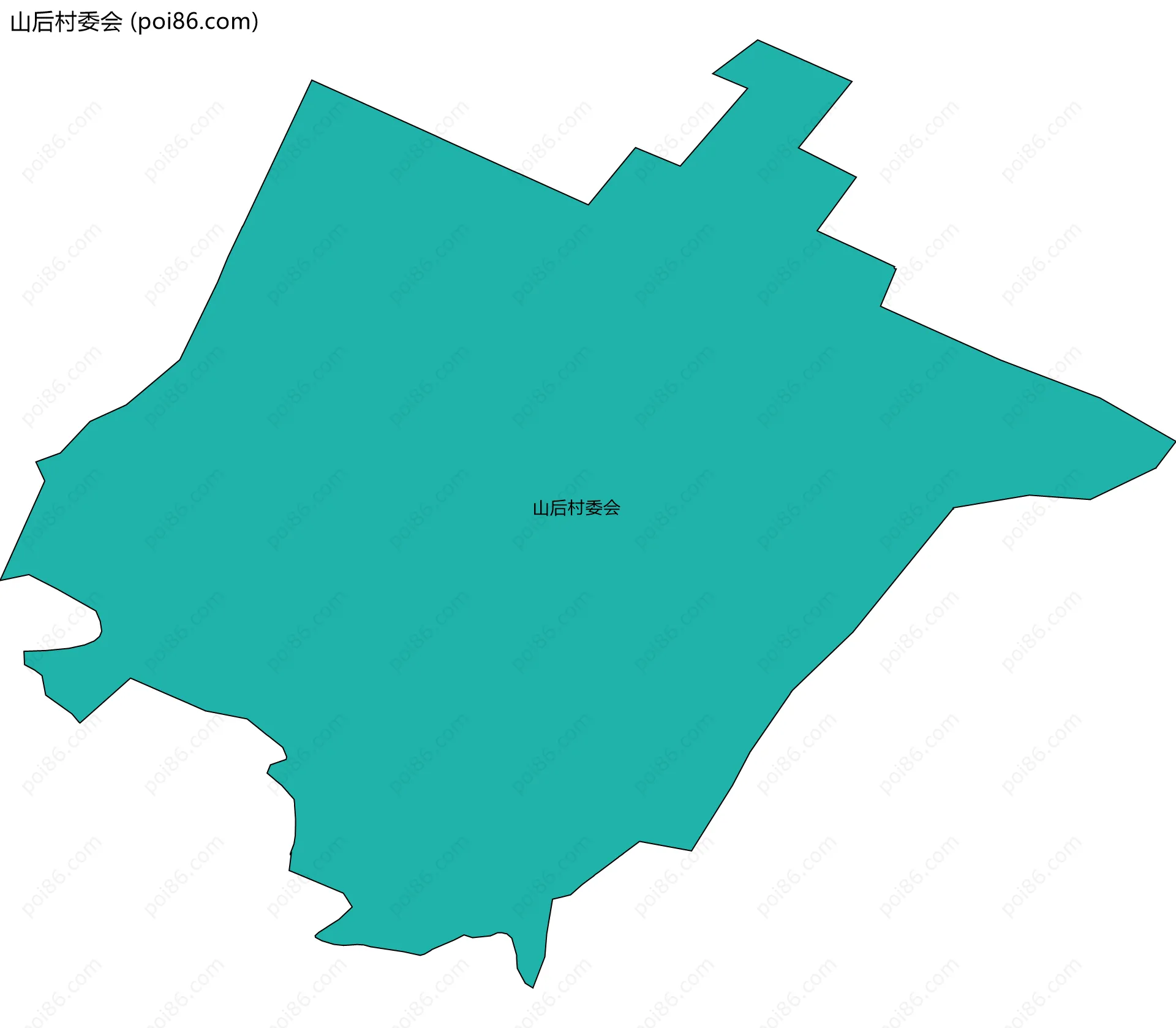 山后村委会边界地图