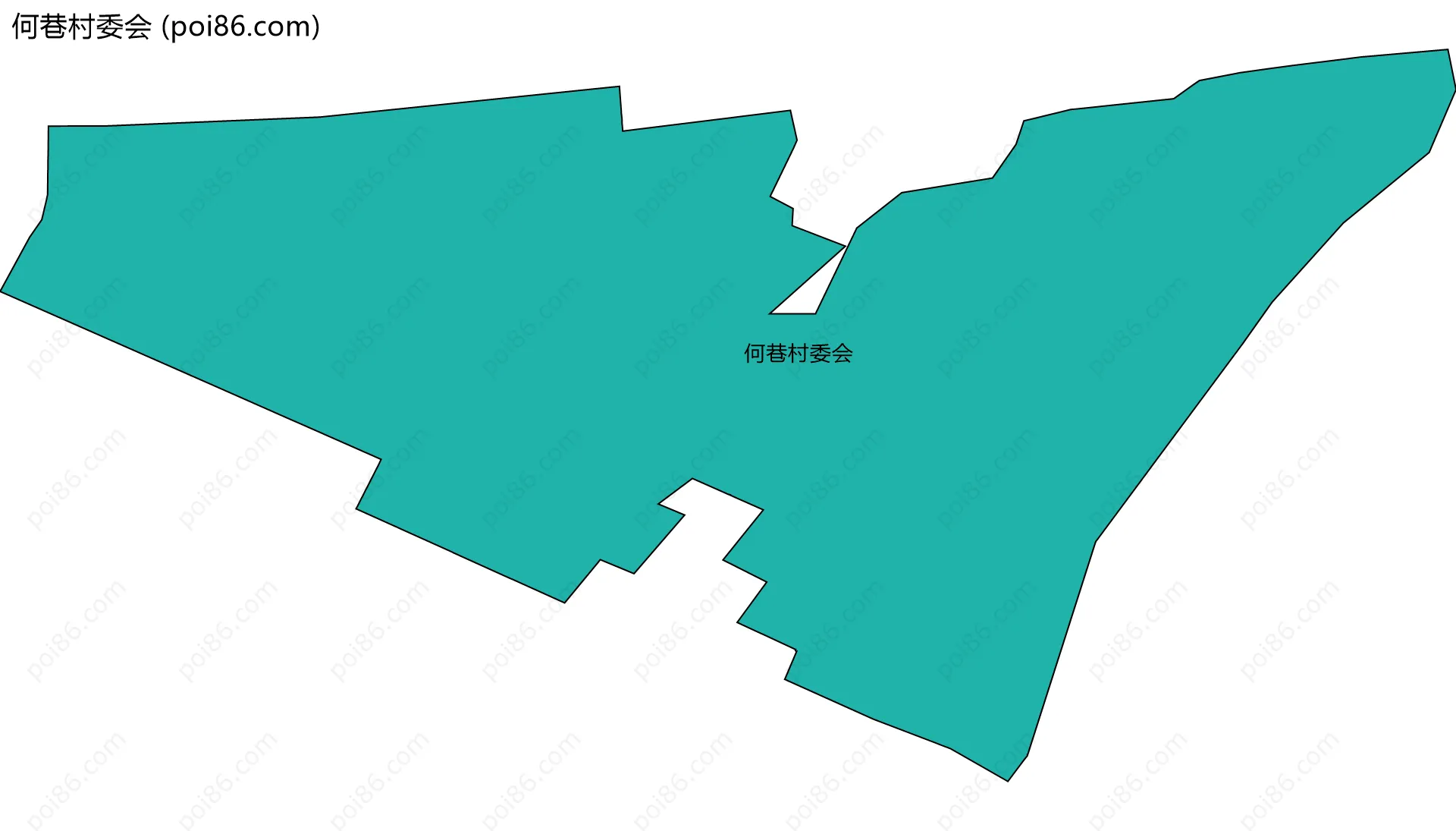 何巷村委会边界地图