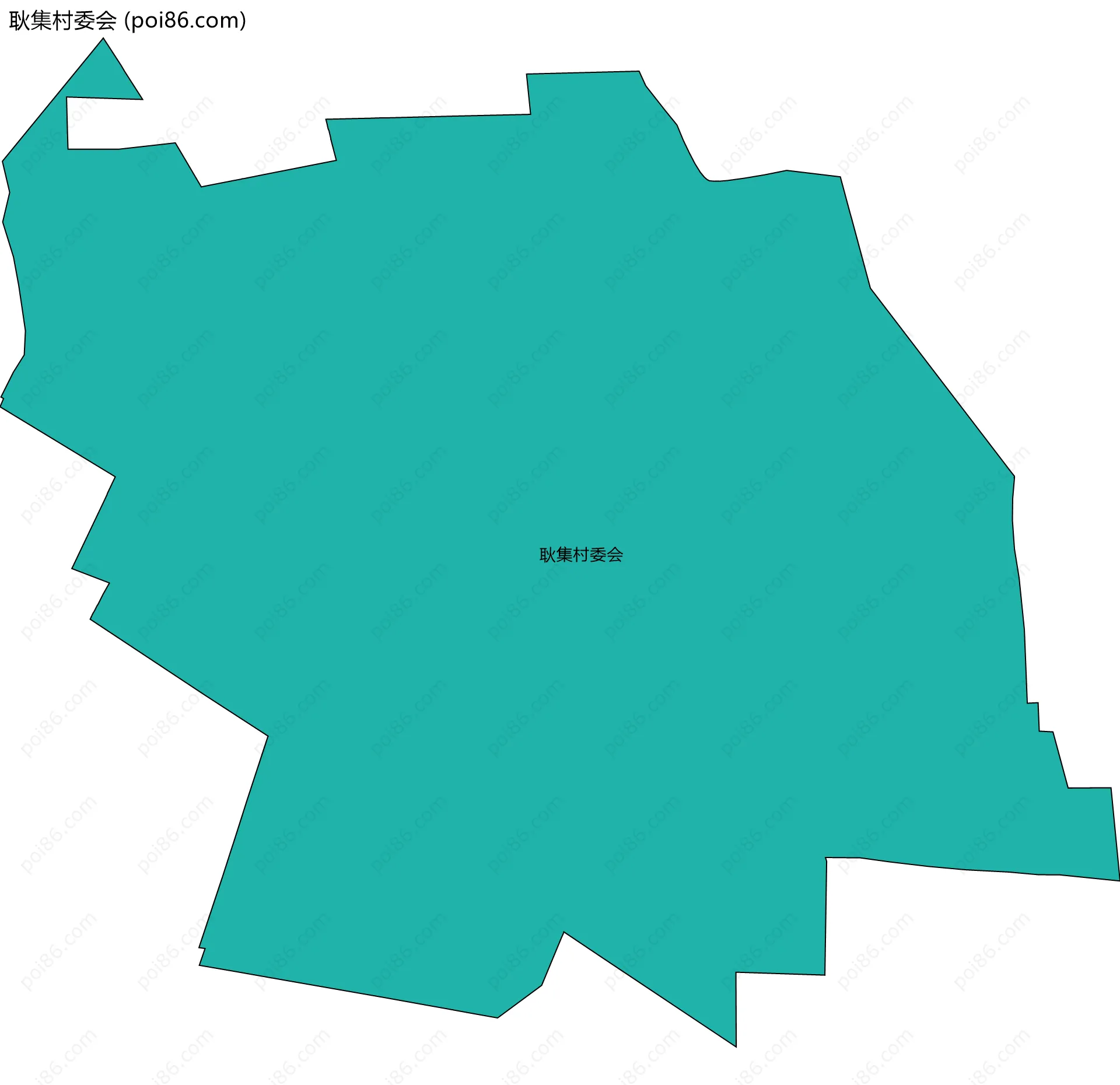 耿集村委会边界地图