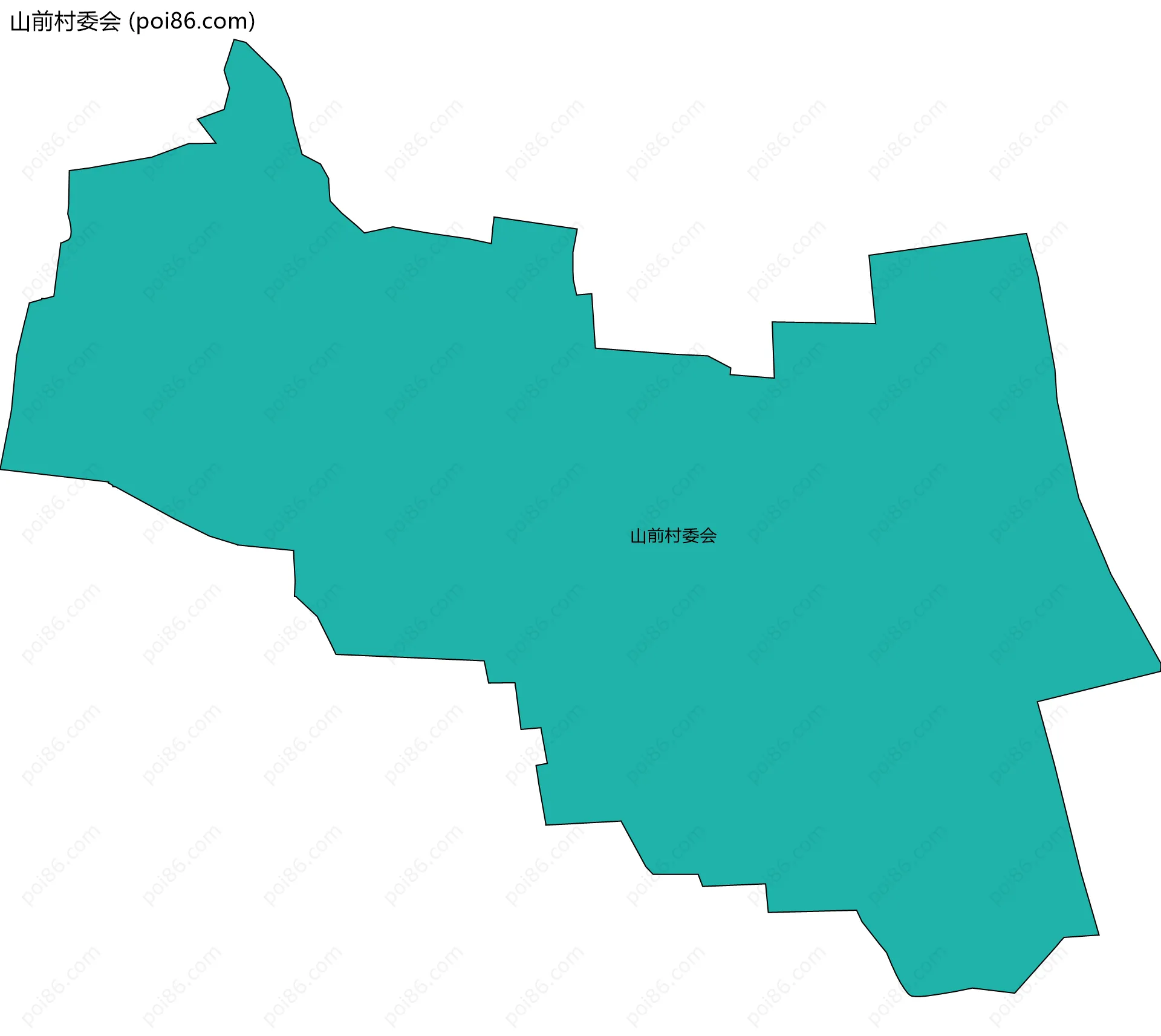 山前村委会边界地图