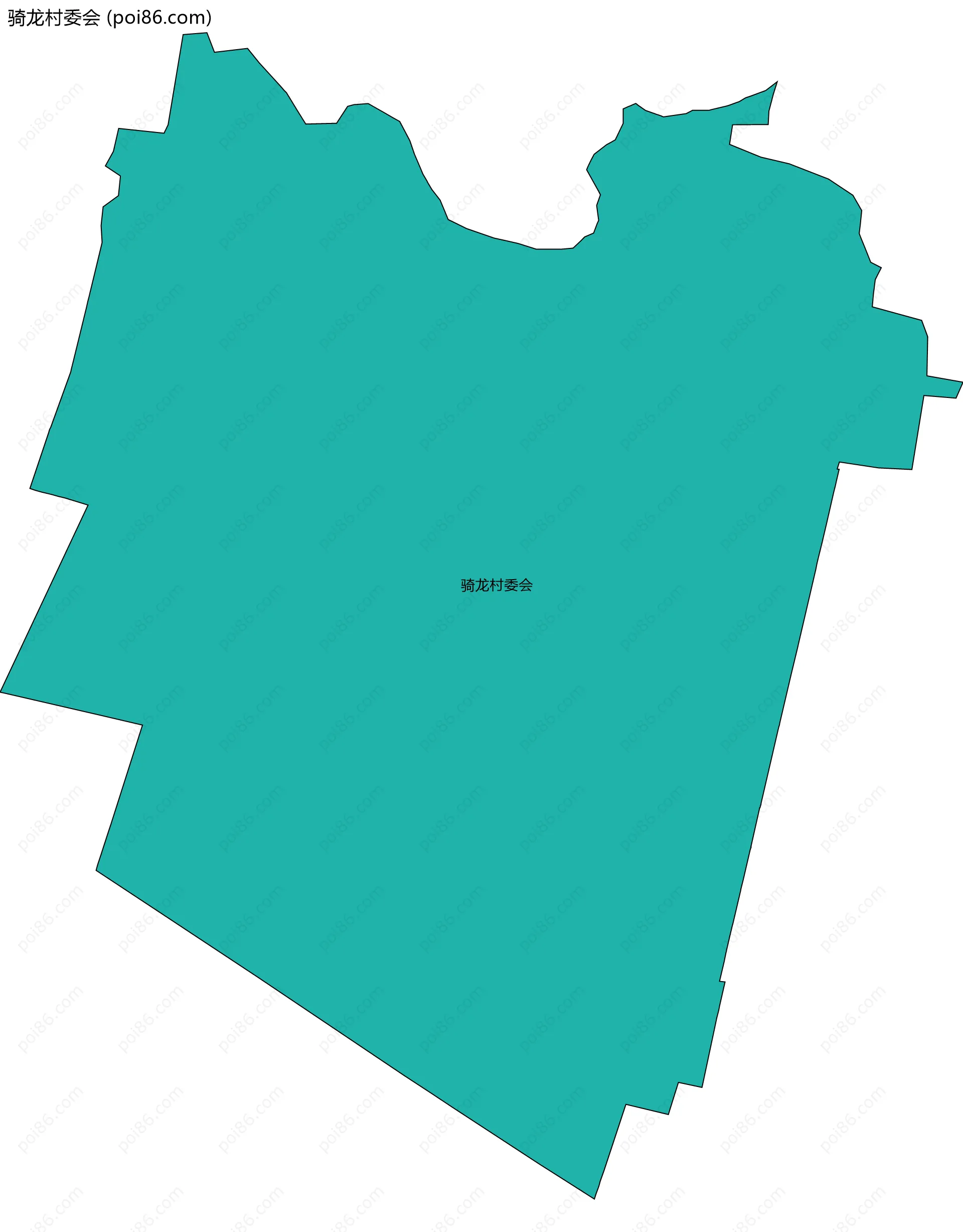 骑龙村委会边界地图