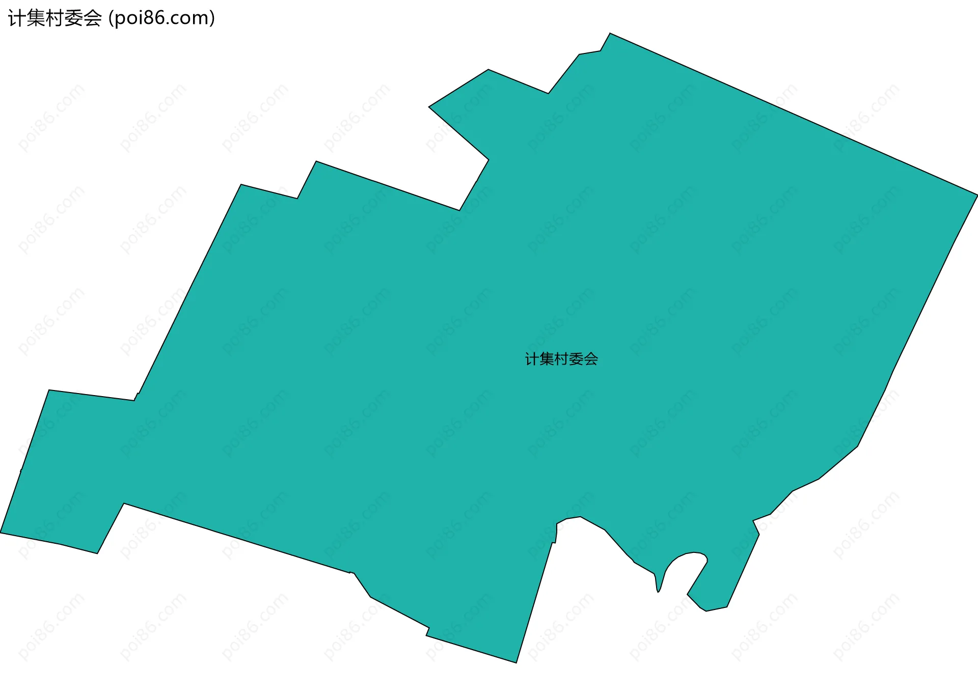 计集村委会边界地图