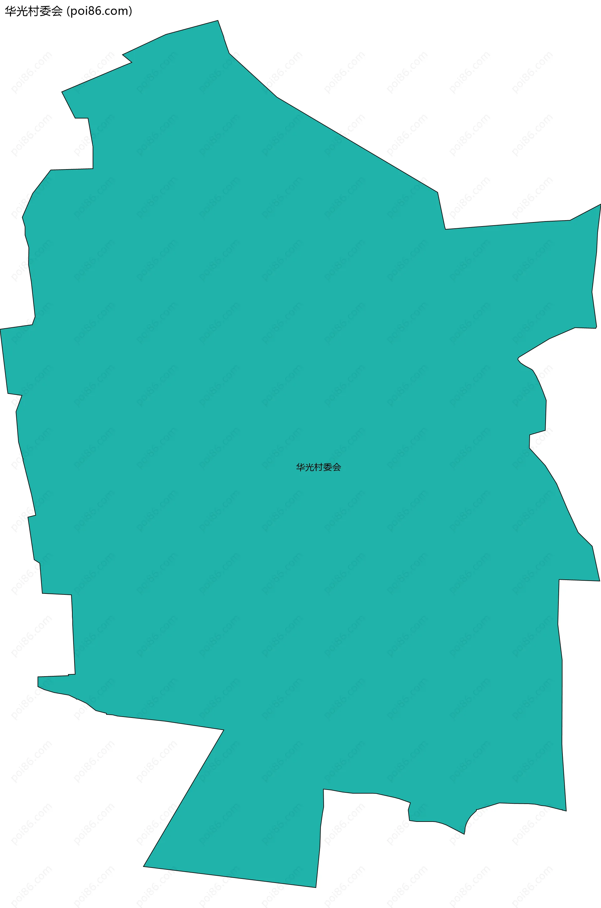 华光村委会边界地图