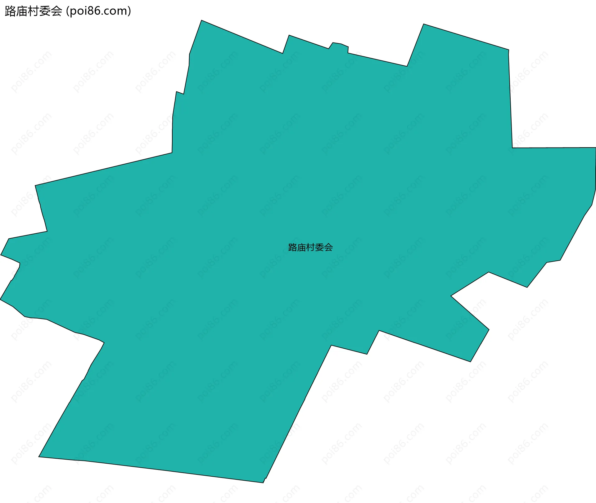 路庙村委会边界地图