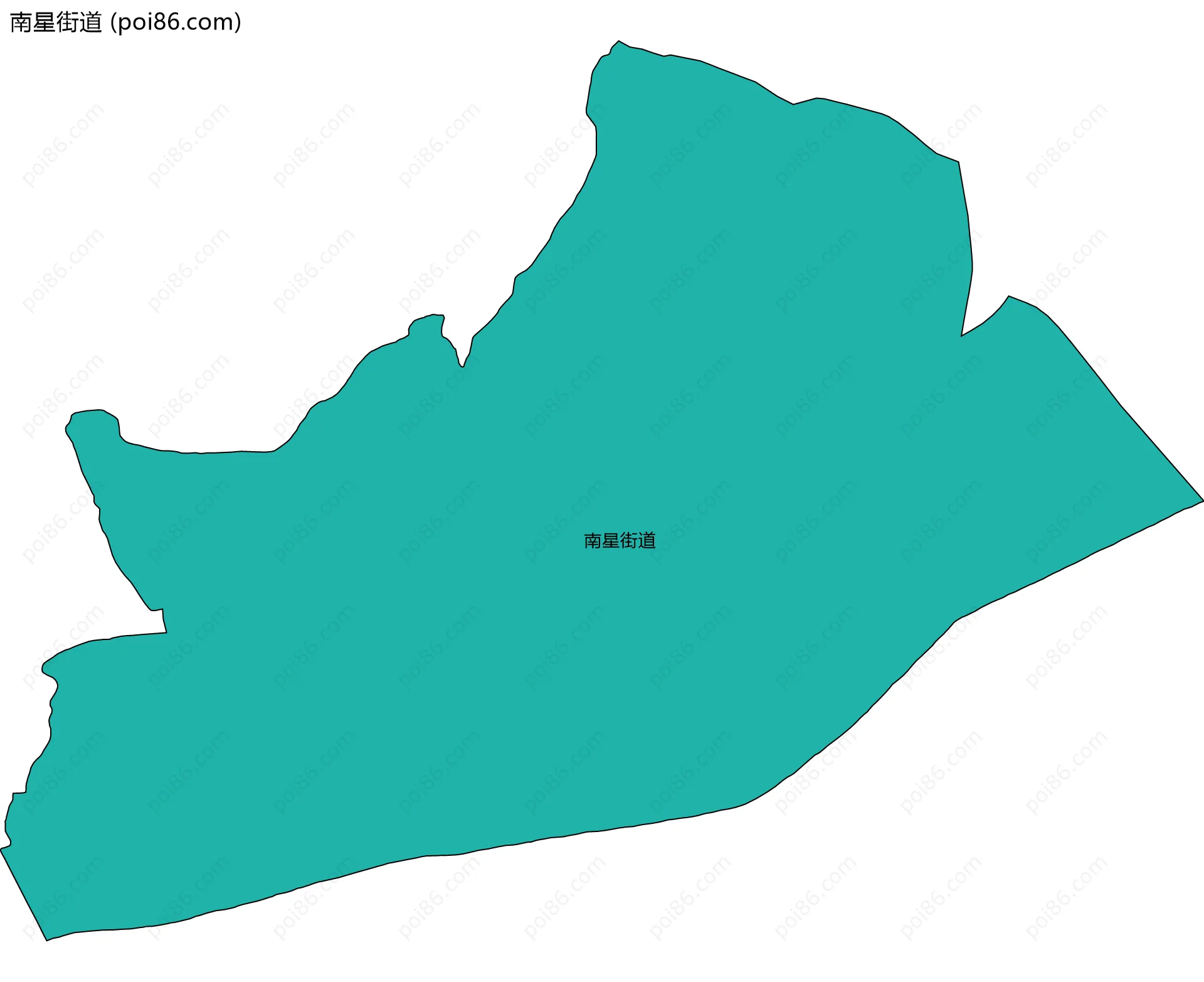 南星街道边界地图